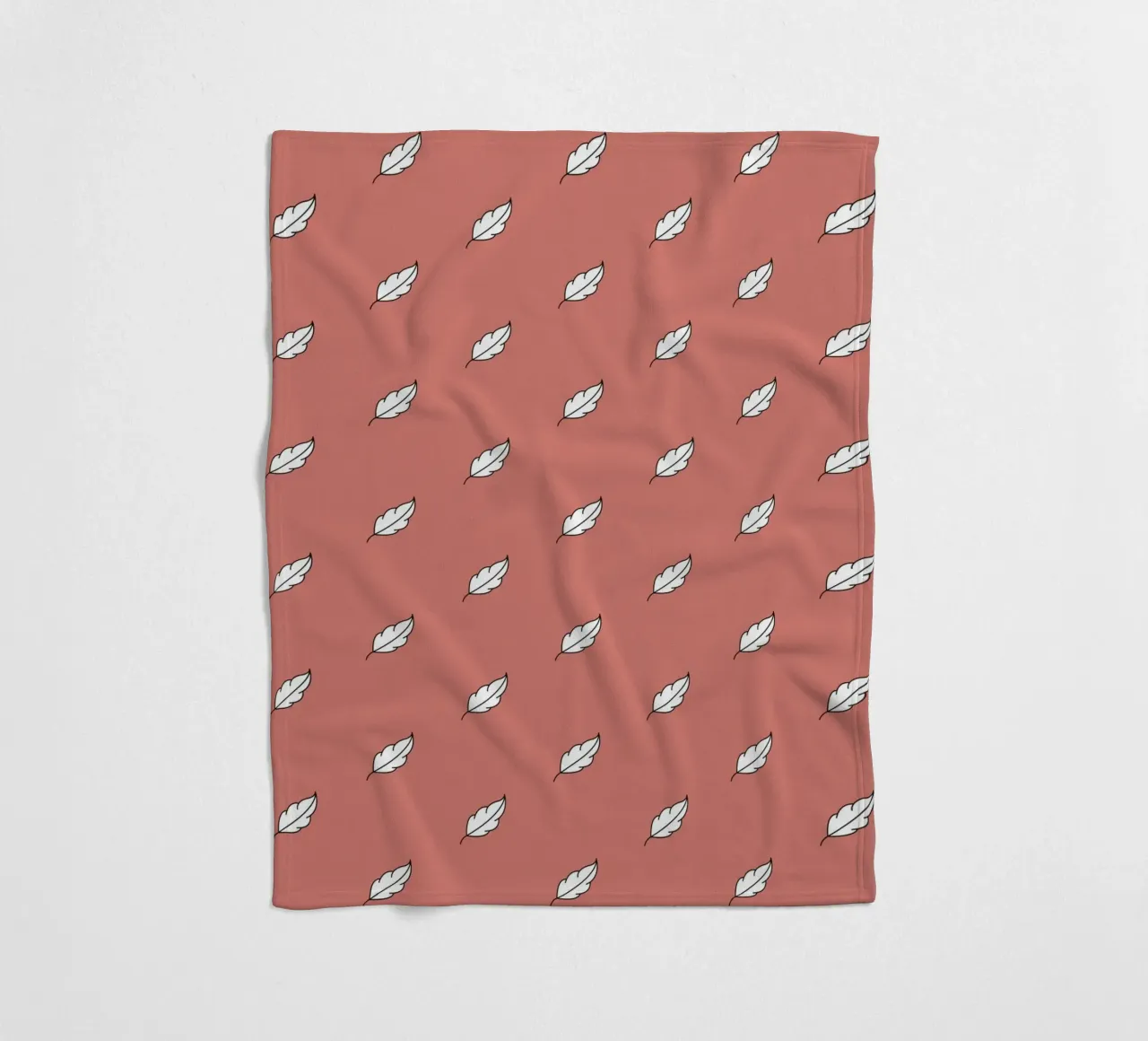 Feather Pattern #1 fleecedeken van kathrinmay