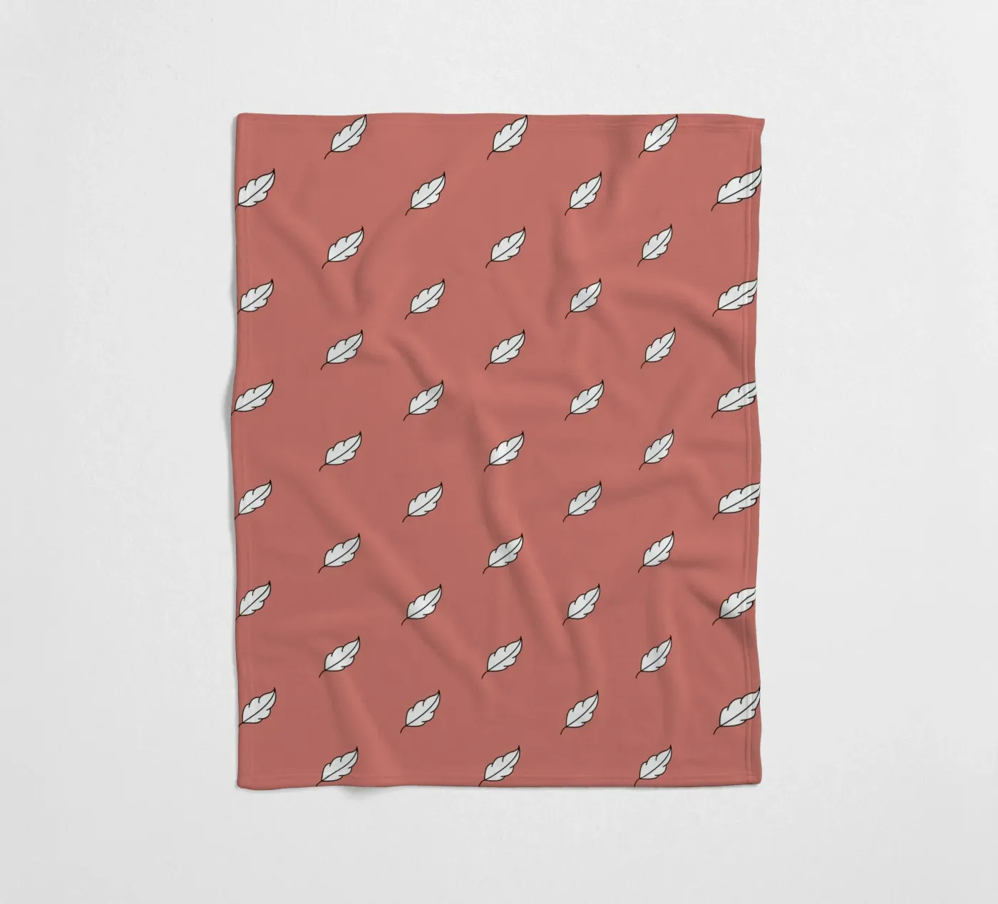 Feather Pattern #1 Fleecedecke von kathrinmay