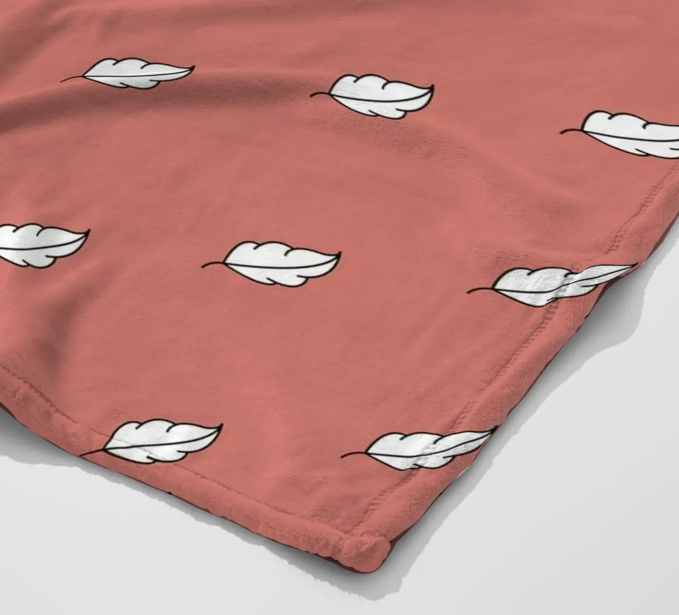 Feather Pattern #1 Fleecedecke von kathrinmay