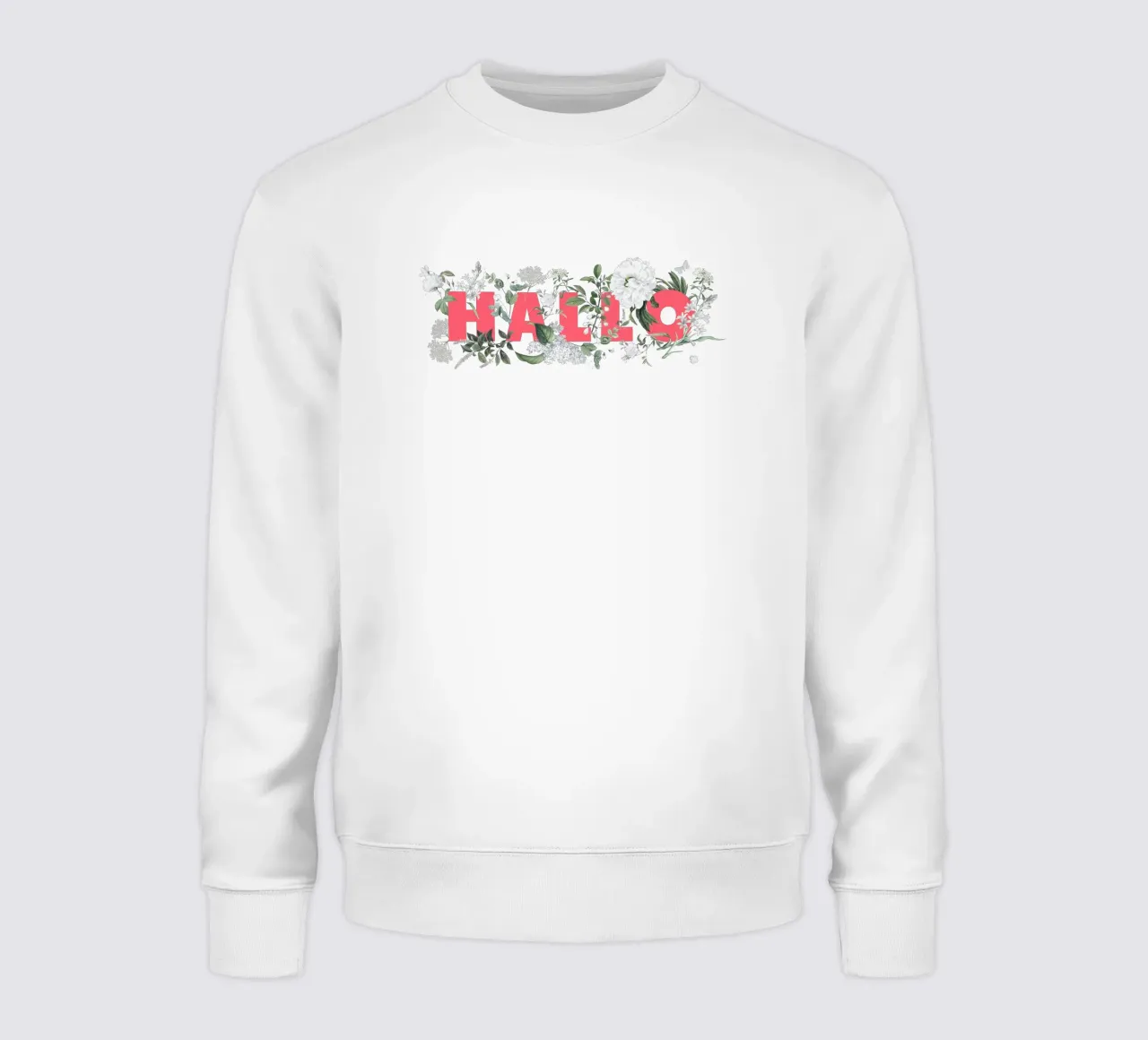 Ciao Fiori e Insetti Rosso Bianco felpa da Studio Frances M