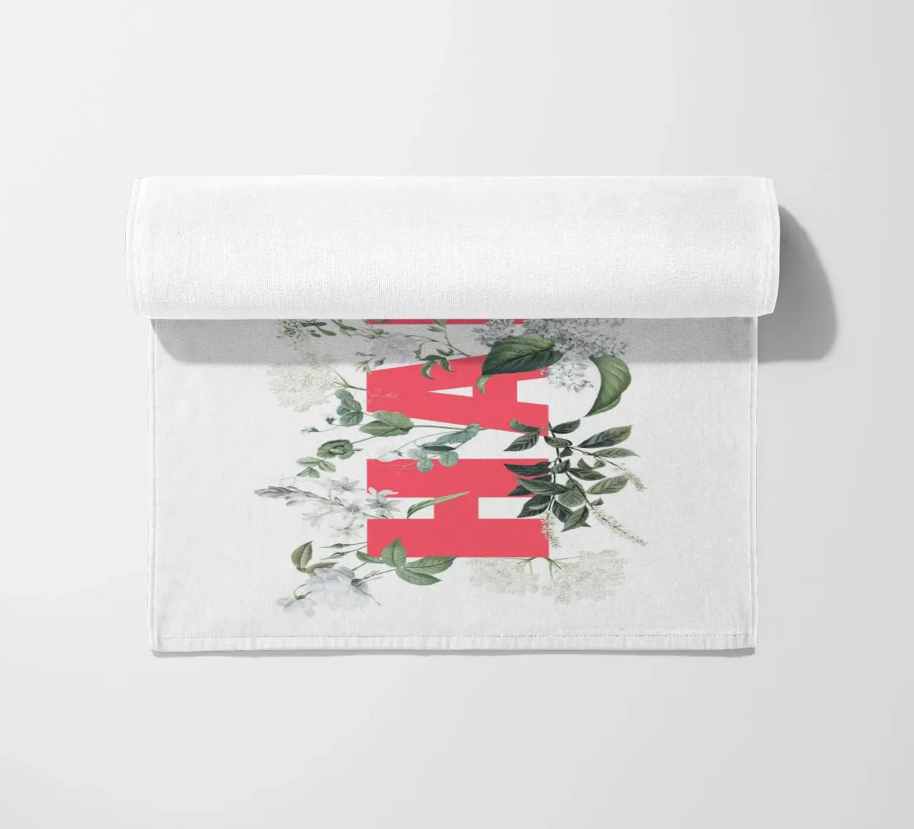 Ciao Fiori e Insetti Rosso Bianco telo mare da Studio Frances M