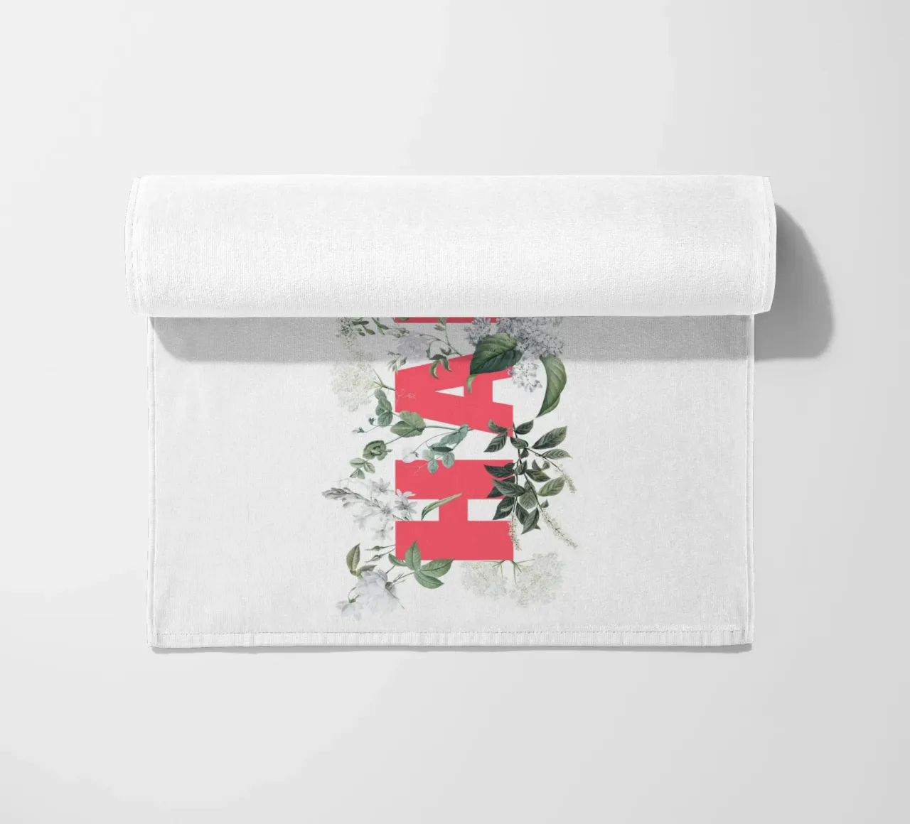 Ciao Fiori e Insetti Rosso Bianco telo mare da Studio Frances M