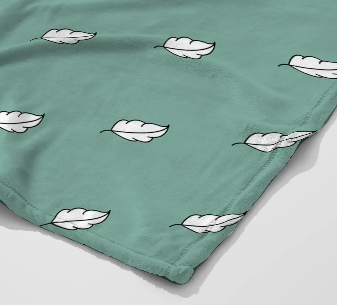 Feather Pattern #2 Fleecedecke von kathrinmay