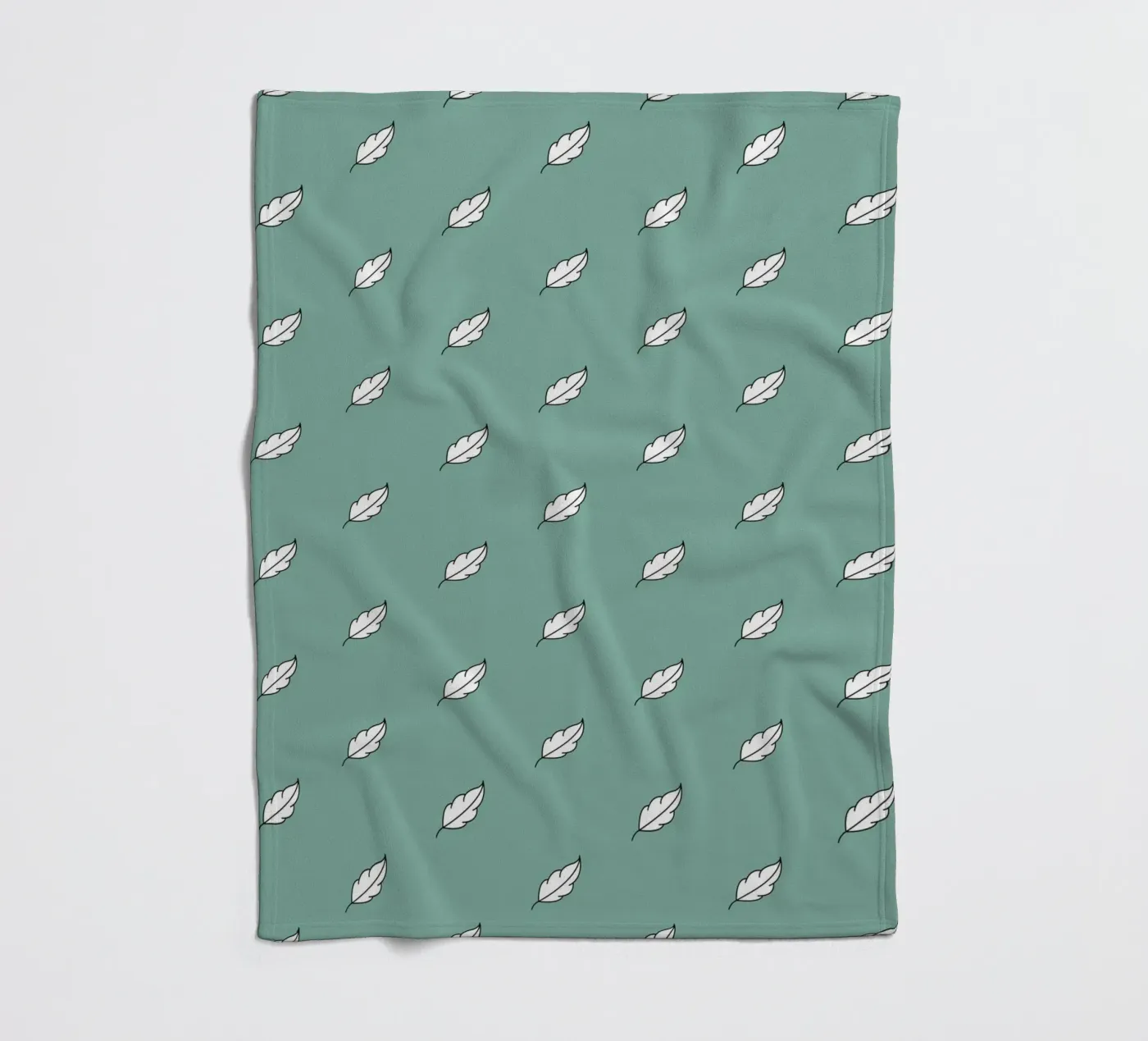 Feather Pattern #2 Fleecedecke von kathrinmay