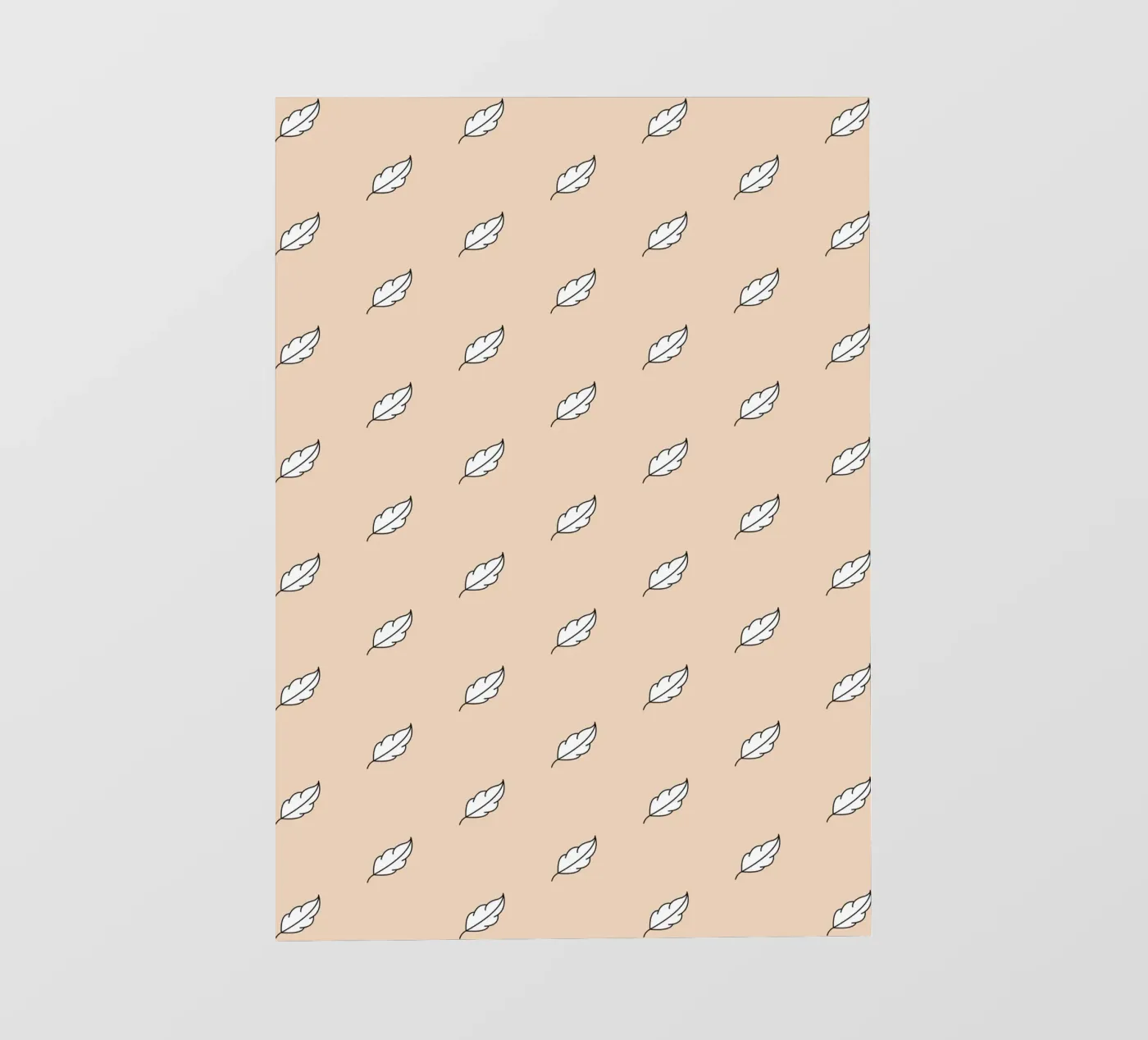 Digital Feather Pattern (Pastel Beige Art) Fototapete von kathrinmay