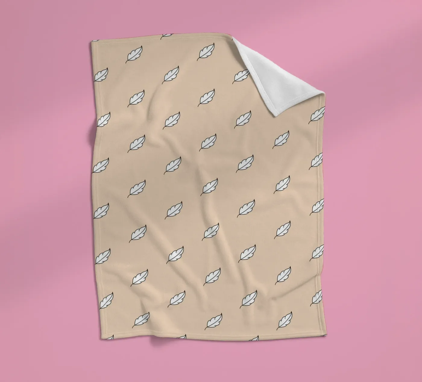 Feather Pattern #3 fleece blanket by kathrinmay