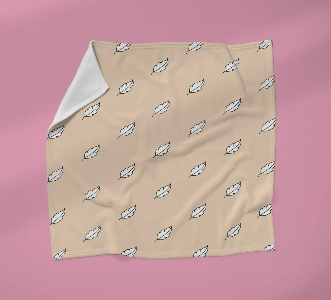 Feather Pattern #3 fleece blanket by kathrinmay