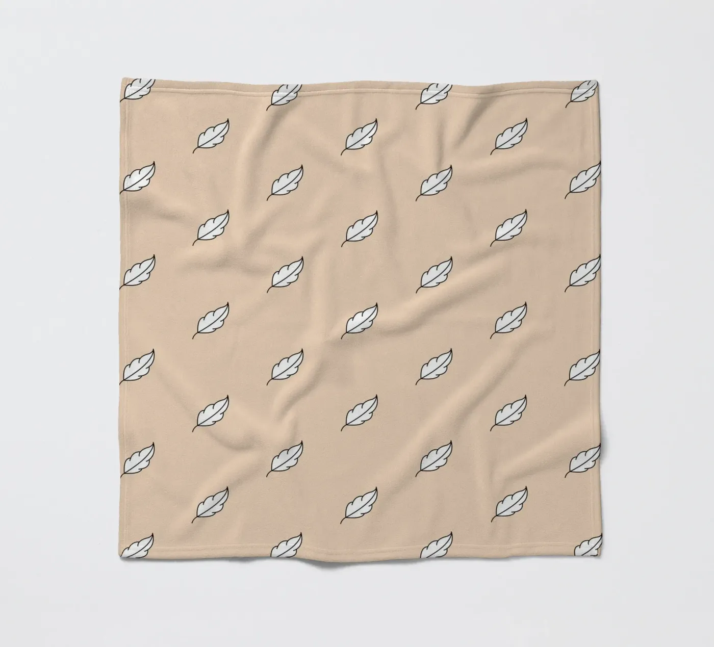 Feather Pattern #3 fleece blanket by kathrinmay