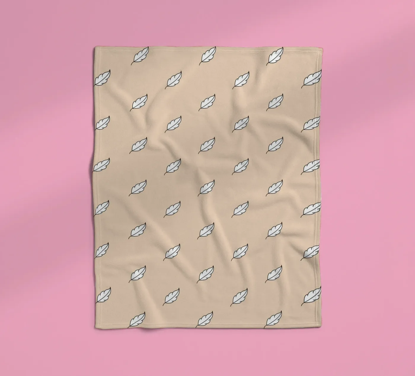 Feather Pattern #3 fleece blanket by kathrinmay