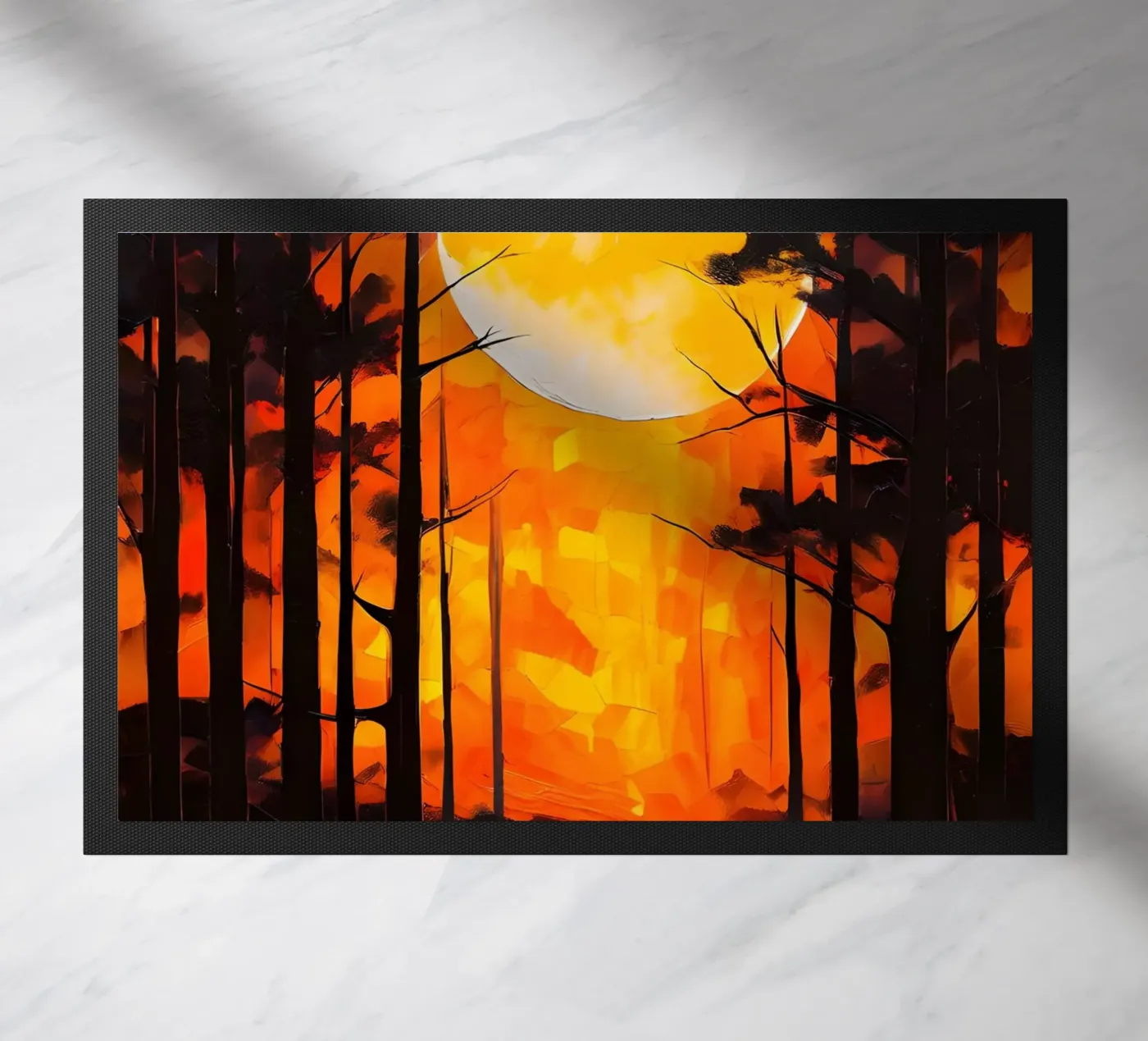 Moonlight Forest Fußmatte von Artistic-shop