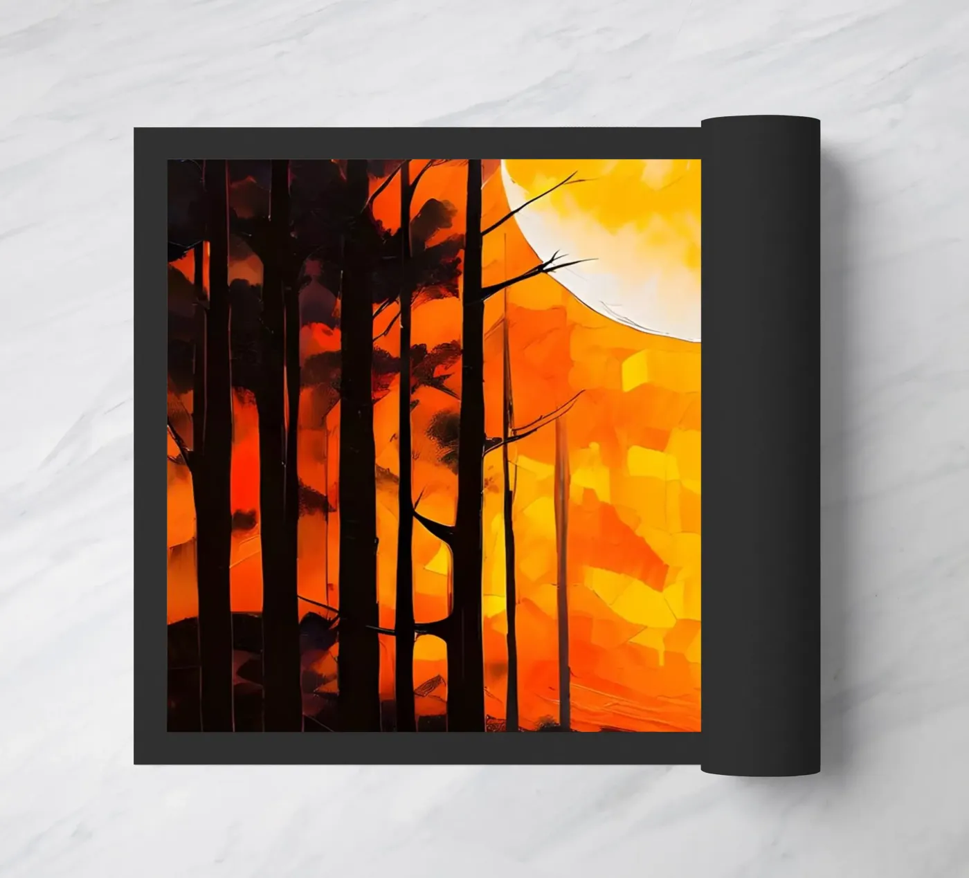 Moonlight Forest Fußmatte von Artistic-shop