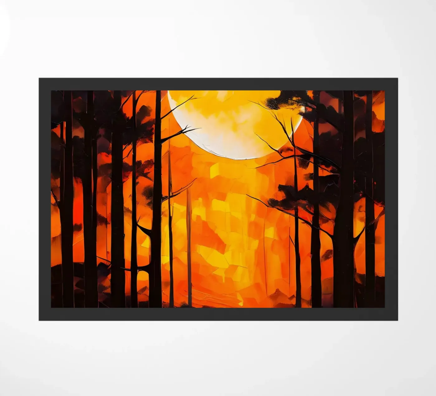 Moonlight Forest Fußmatte von Artistic-shop