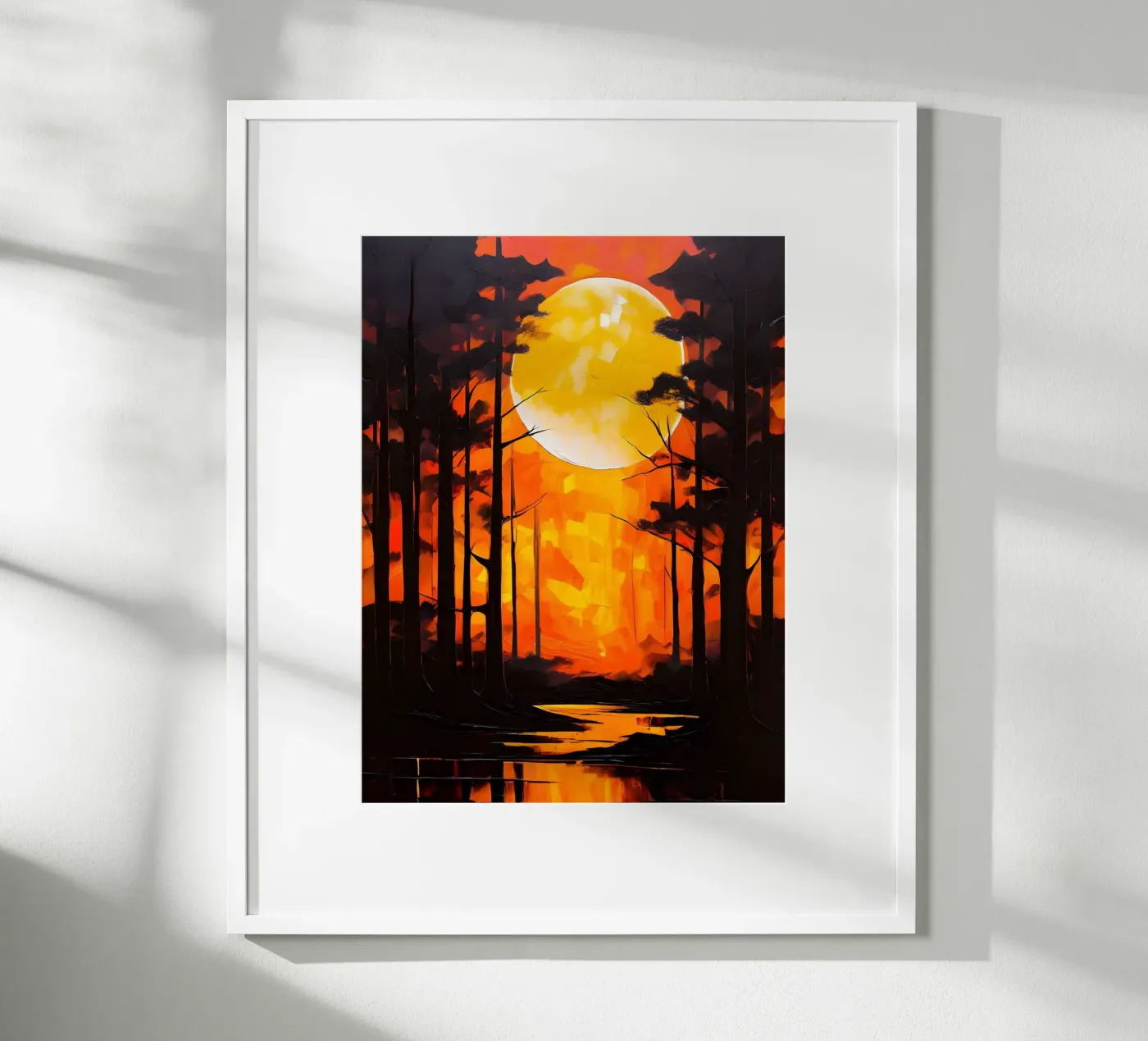 Moonlight Forest poster by Artistic-shop