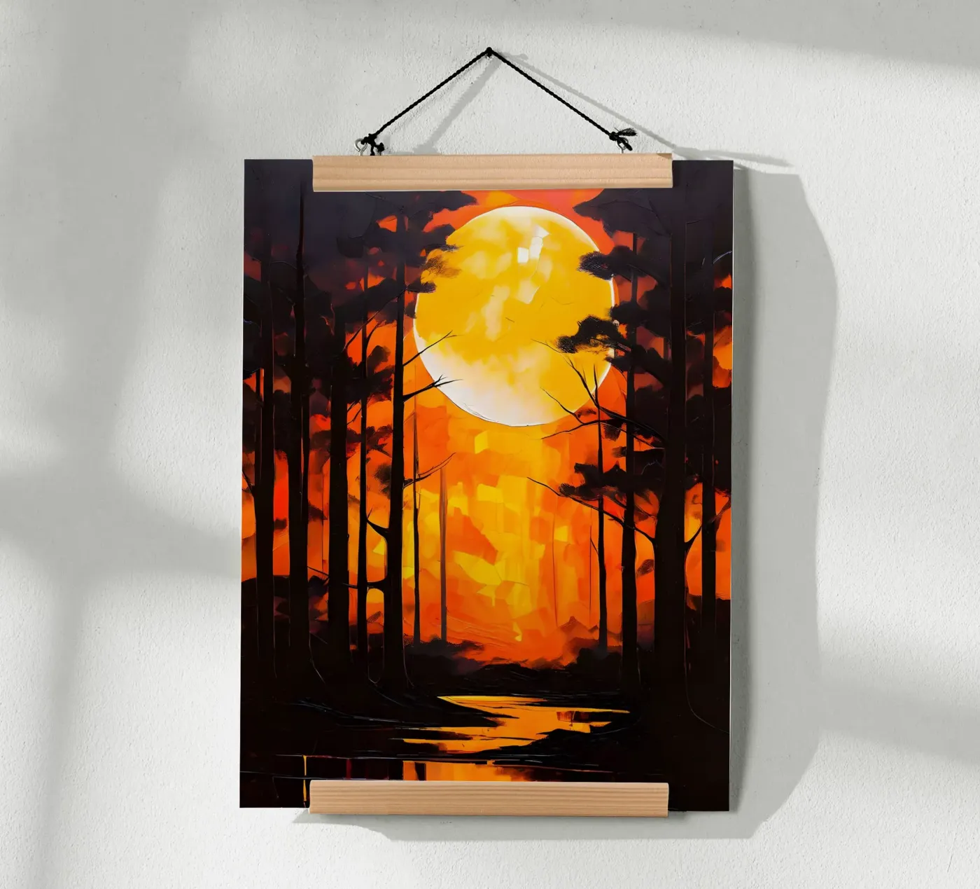 Moonlight Forest poster by Artistic-shop