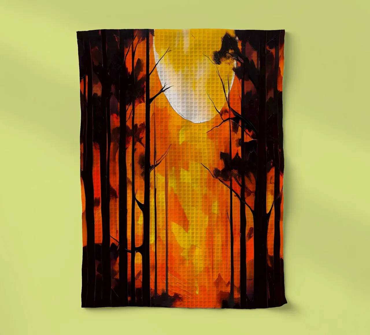 Foresta al chiaro di luna canovaccio da cucina da Artistic-shop
