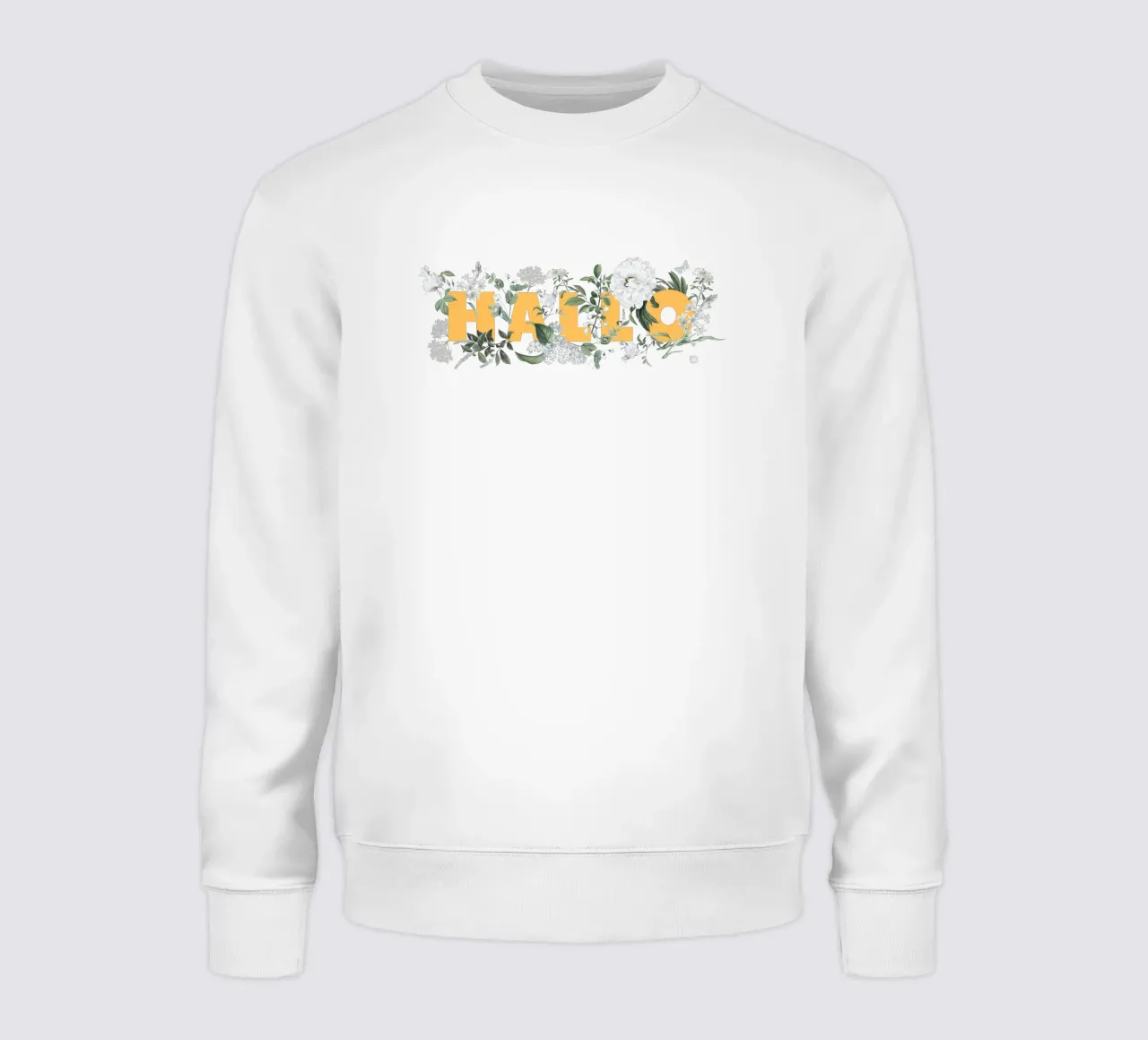 Ciao Fiori e Insetti Giallo Bianco felpa da Studio Frances M