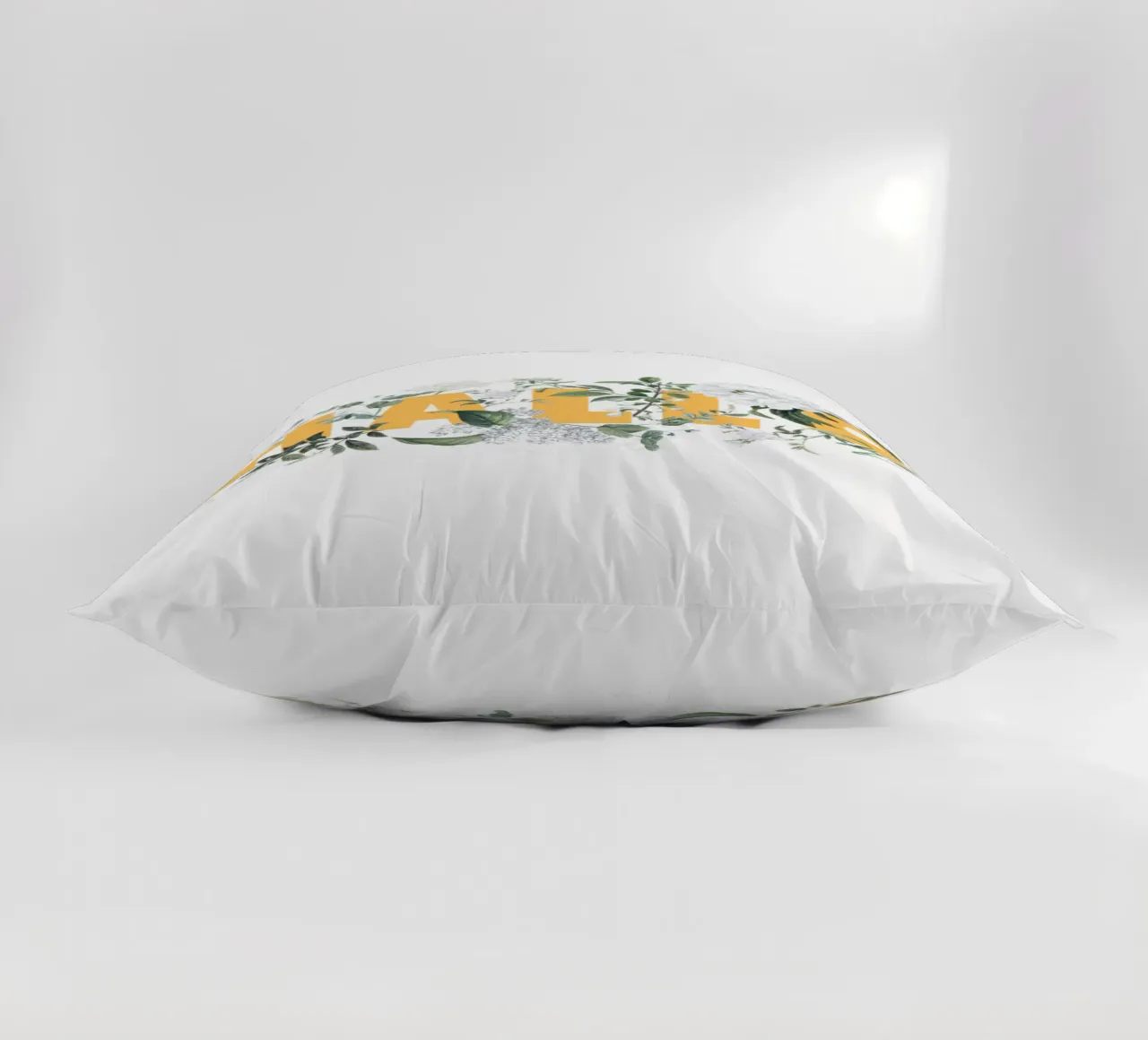 Ciao Fiori e Insetti Giallo Bianco cuscino da Studio Frances M