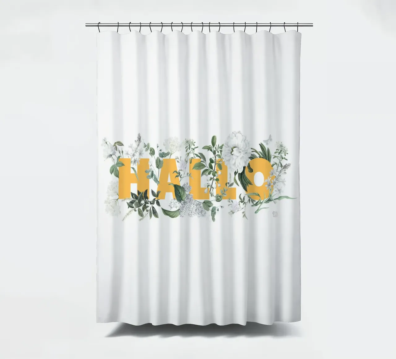 Ciao Fiori e Insetti Giallo Bianco tenda da doccia da Studio Frances M