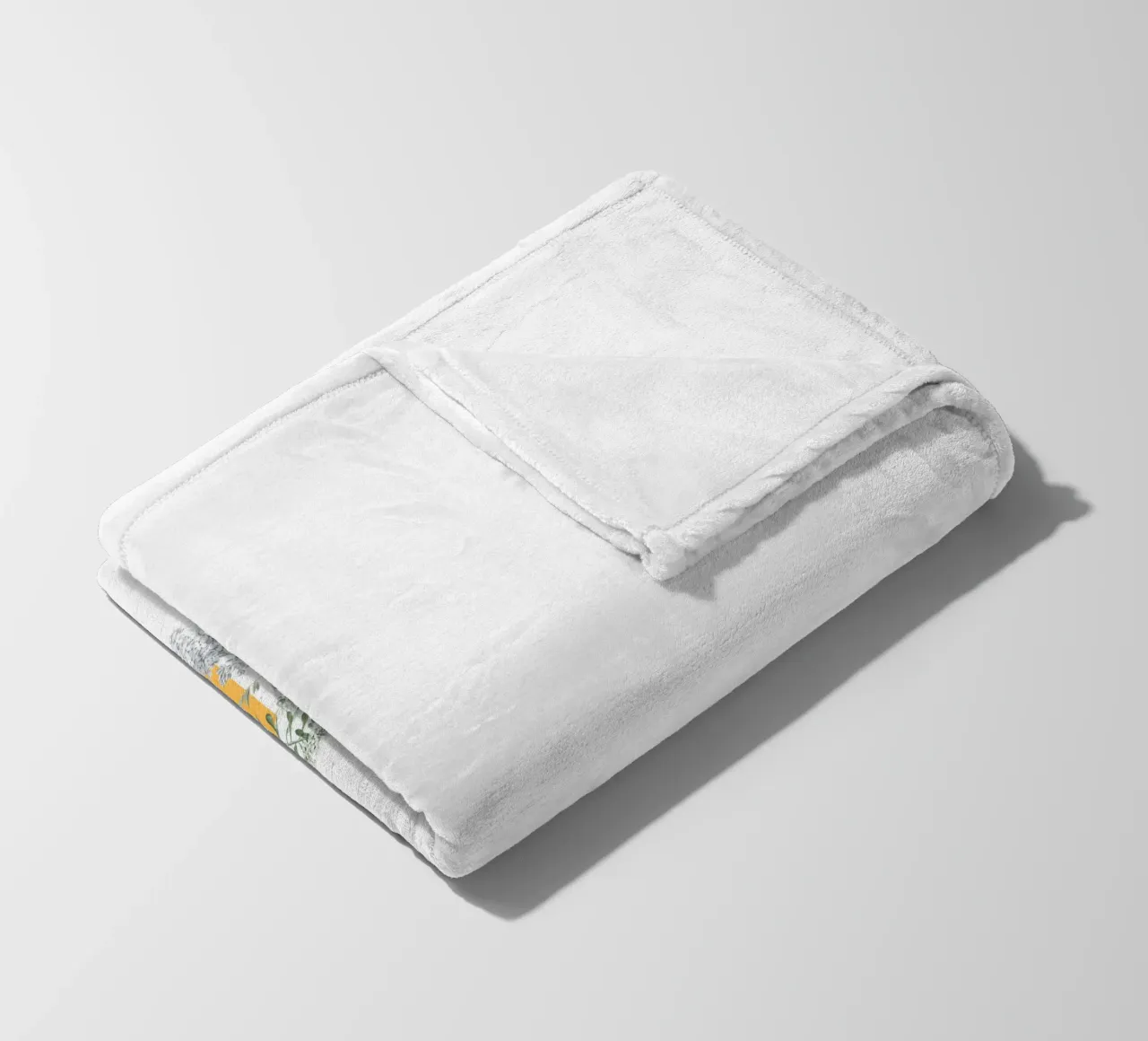 Ciao Fiori e Insetti Giallo Bianco coperta in pile da Studio Frances M