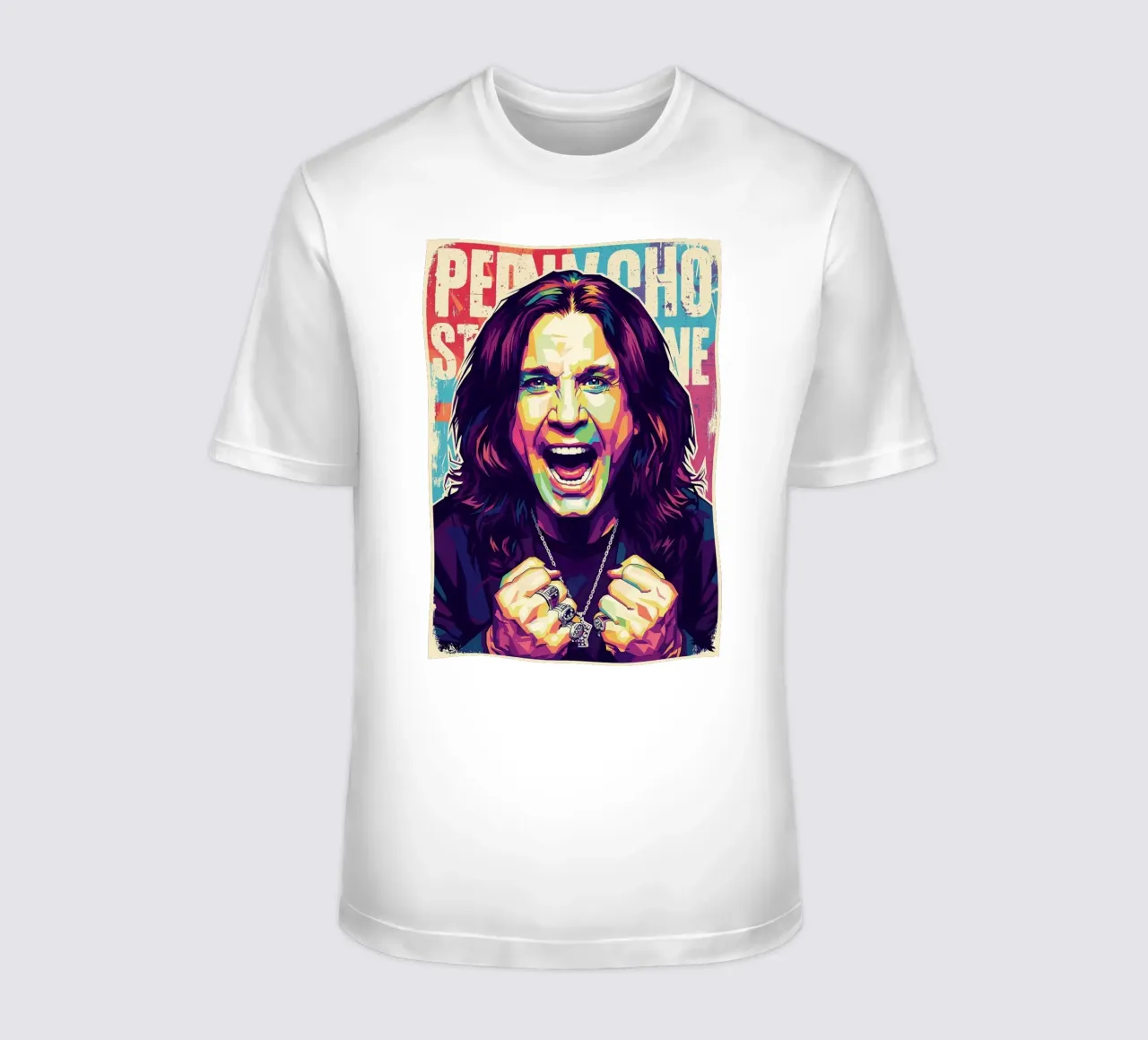 Arte tributo a Ozzy Osbourne t-shirt da Hantamrata