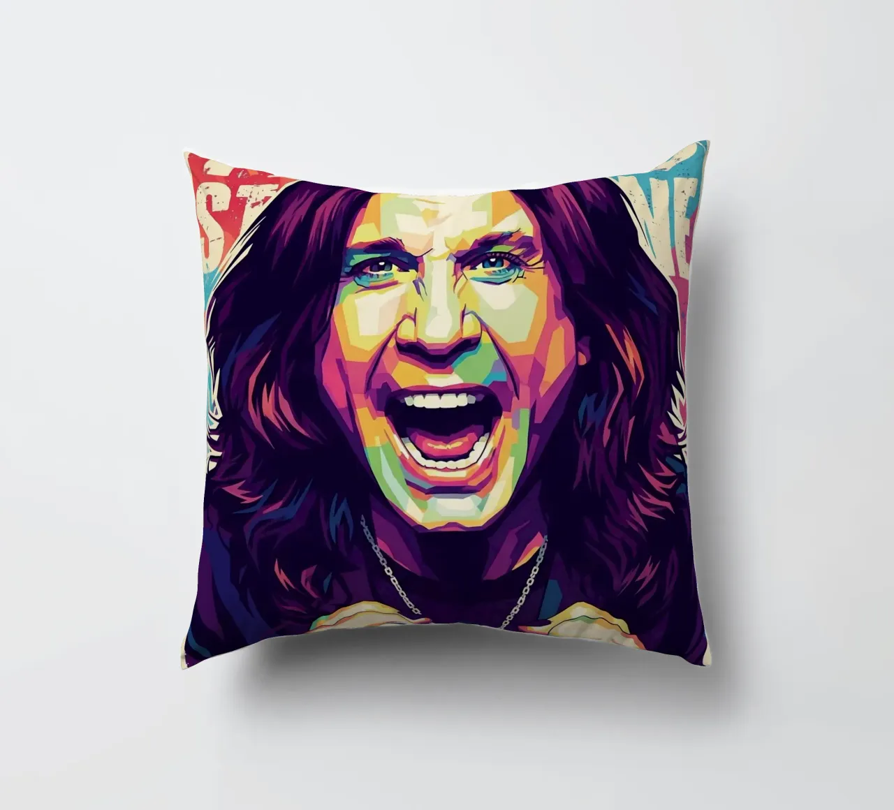 Arte tributo a Ozzy Osbourne cuscino da Hantamrata