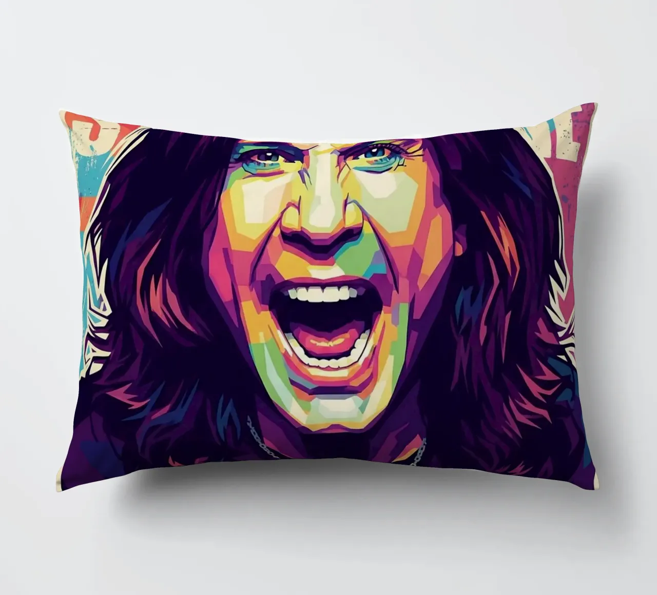 Arte tributo a Ozzy Osbourne cuscino da Hantamrata