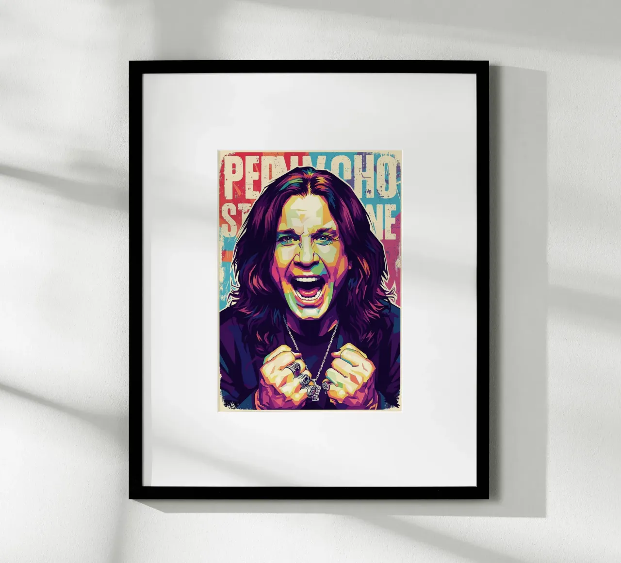Arte tributo a Ozzy Osbourne carta hahnemühle da Hantamrata