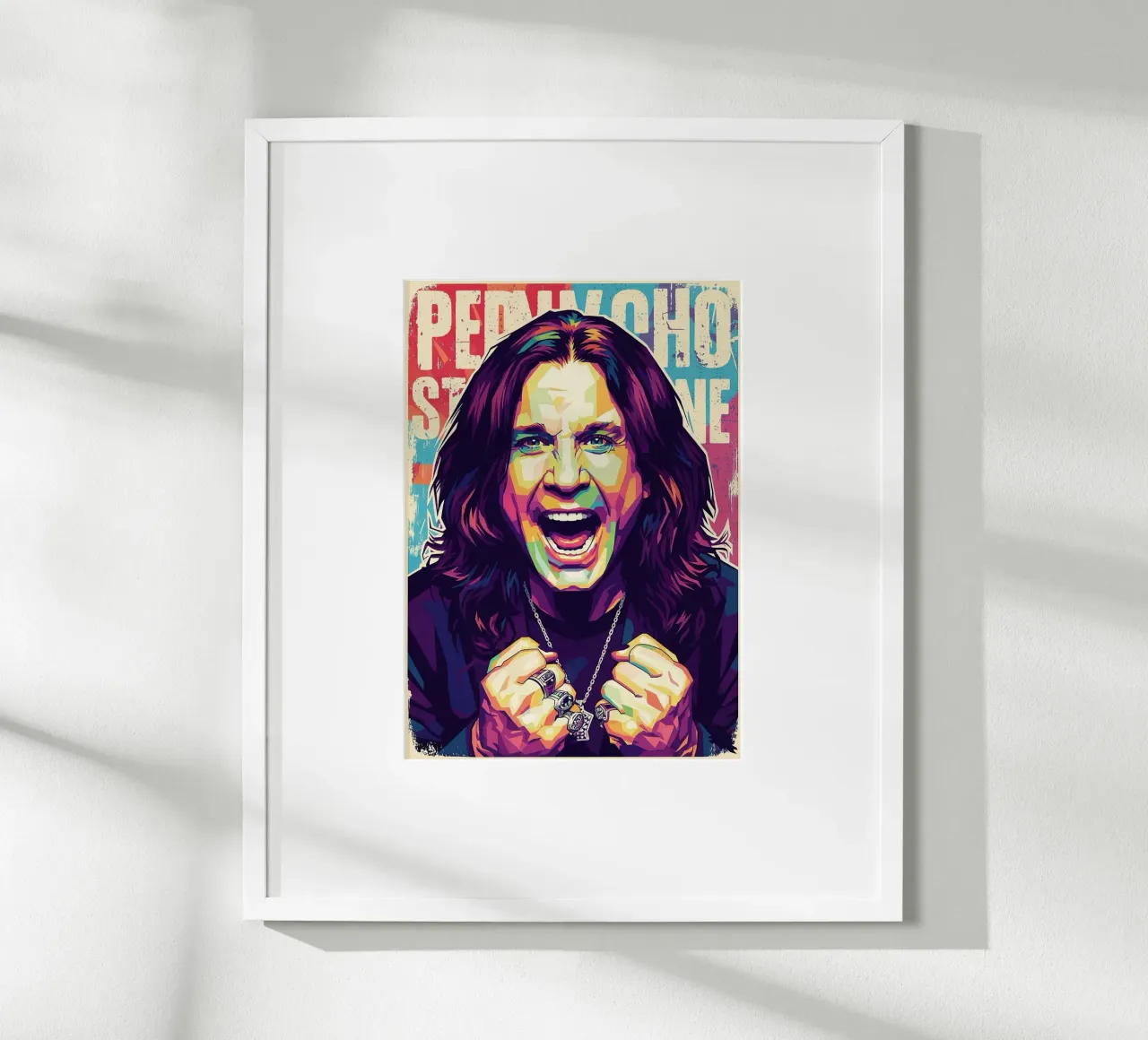 Arte tributo a Ozzy Osbourne carta hahnemühle da Hantamrata