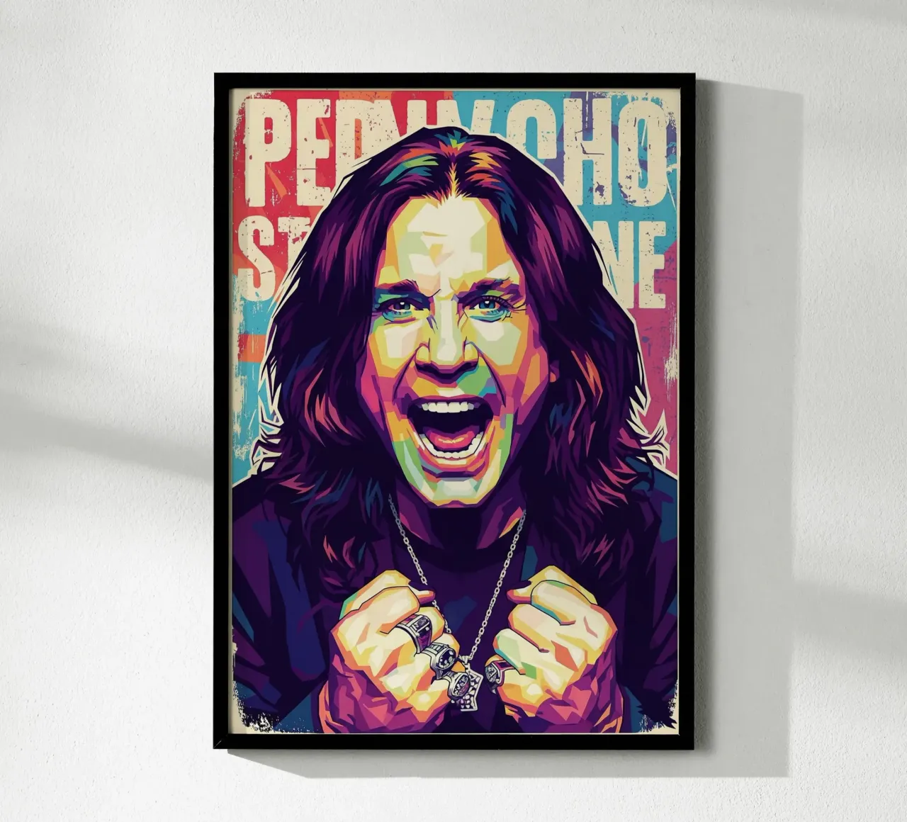 Arte tributo a Ozzy Osbourne carta hahnemühle da Hantamrata