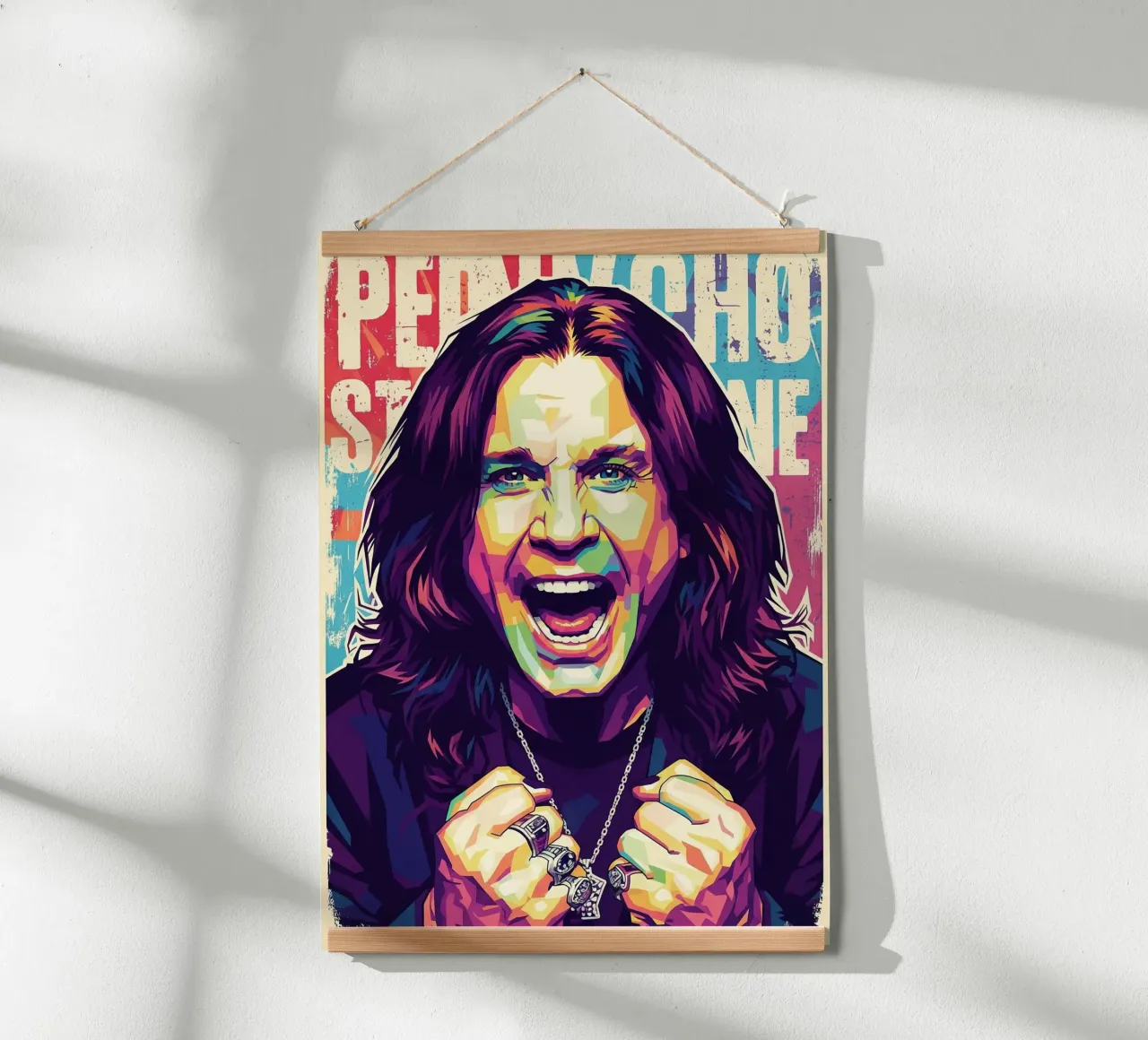 Arte tributo a Ozzy Osbourne carta hahnemühle da Hantamrata