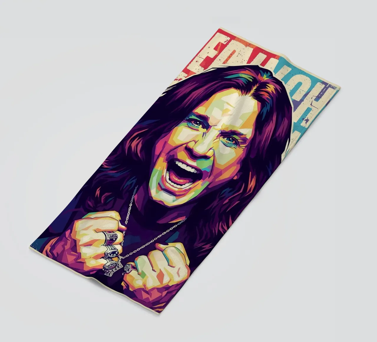 Arte tributo a Ozzy Osbourne telo mare da Hantamrata