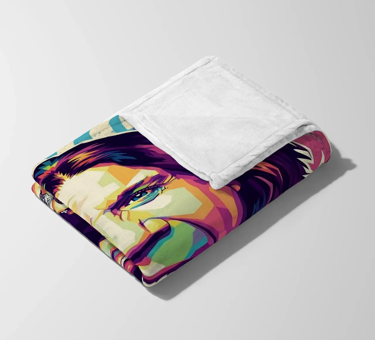 Arte tributo a Ozzy Osbourne coperta in pile da Hantamrata