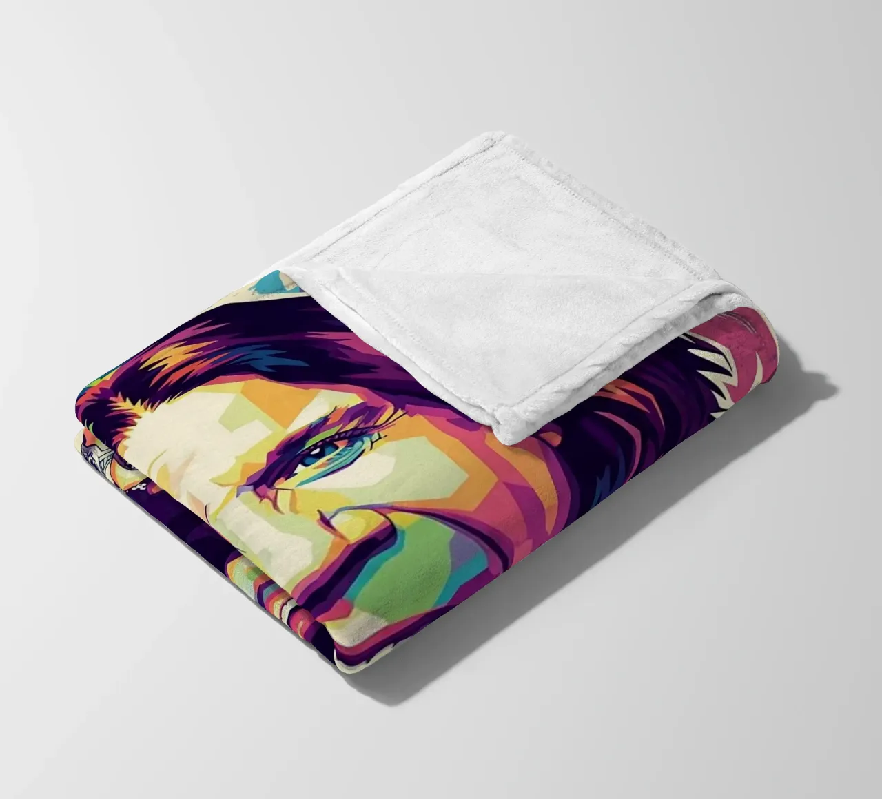 Arte tributo a Ozzy Osbourne coperta in pile da Hantamrata