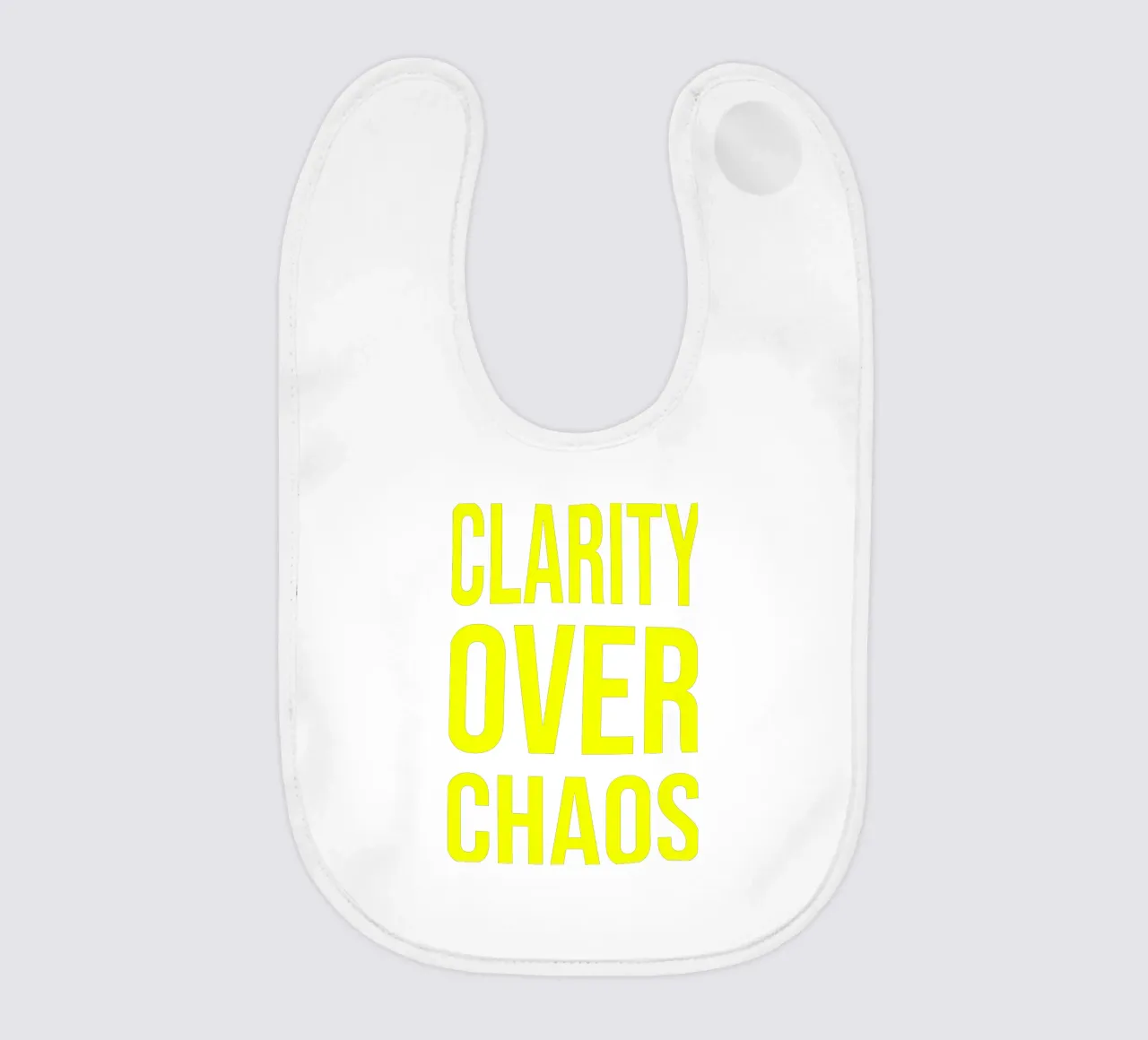 OVER series - bold letters, brave values (5 colors) bavaglino da FRICKE DESIGN