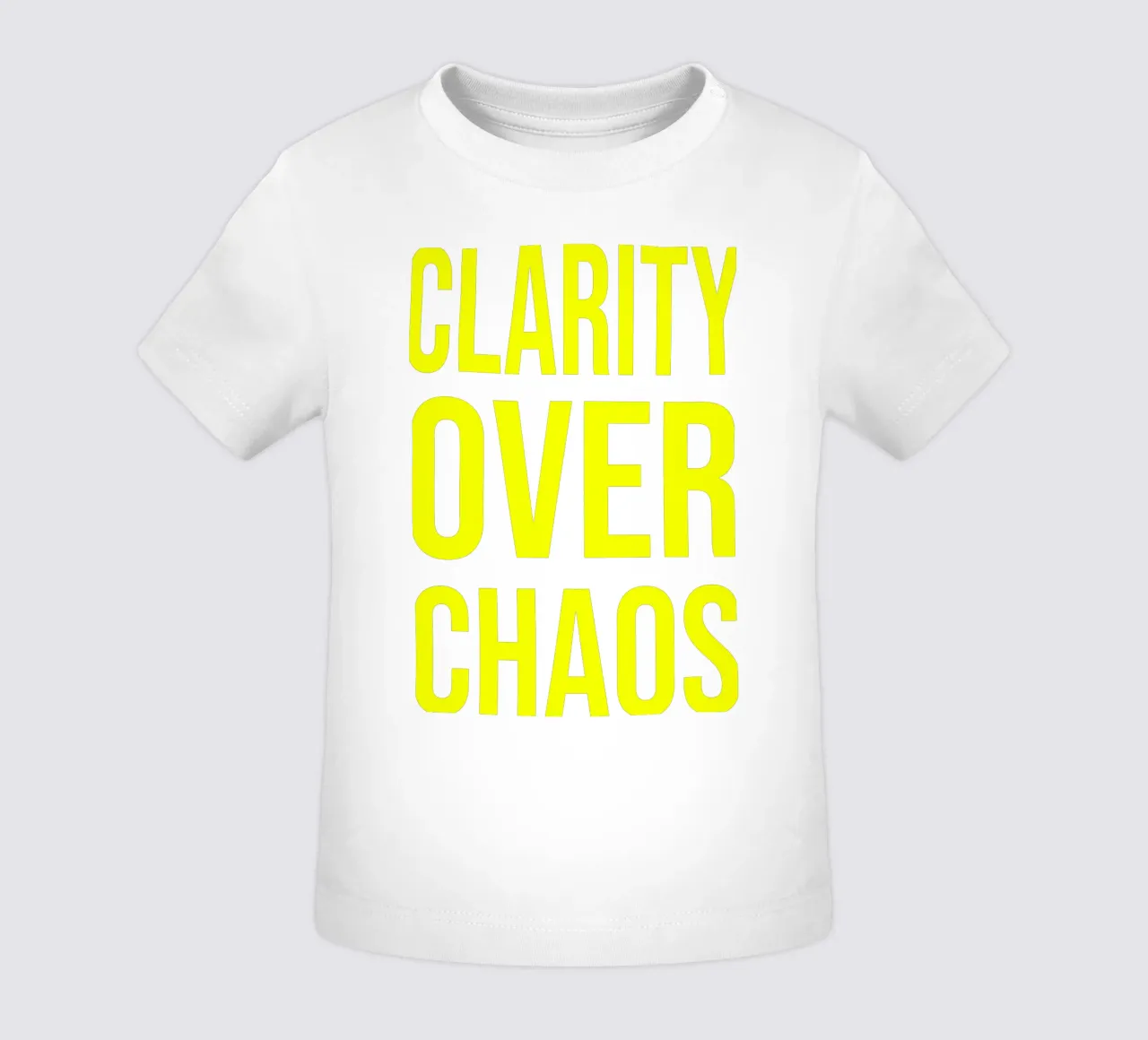 OVER series - bold letters, brave values (5 colors) maglietta neonato da FRICKE DESIGN