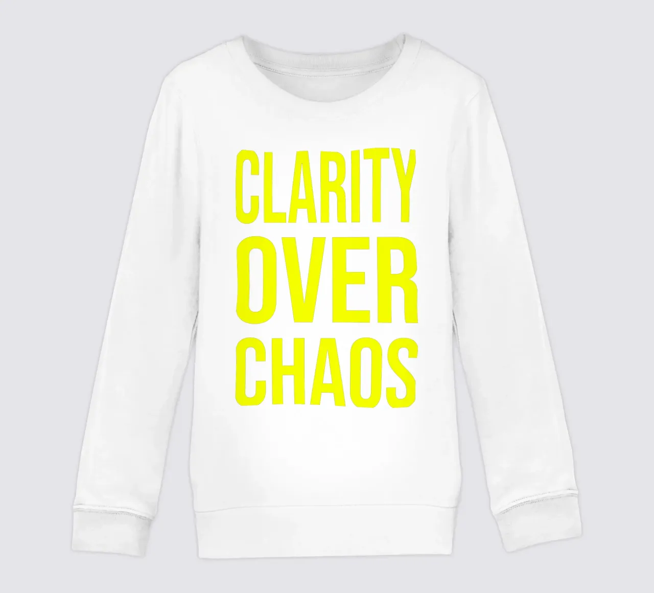 OVER series - bold letters, brave values (5 colors) felpa bambino da FRICKE DESIGN