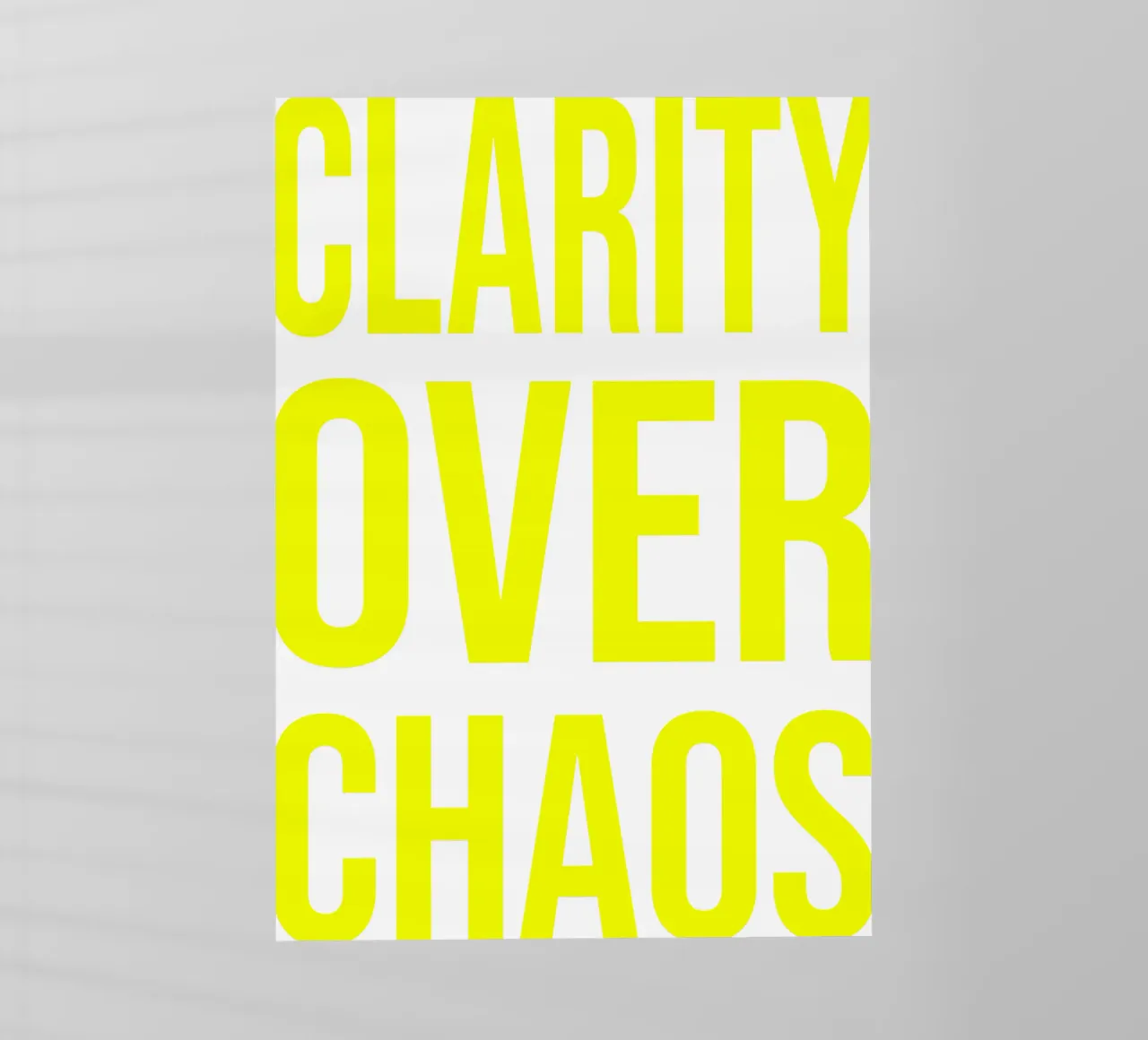 OVER series - bold letters, brave values (5 colors) pellicola backlit da FRICKE DESIGN