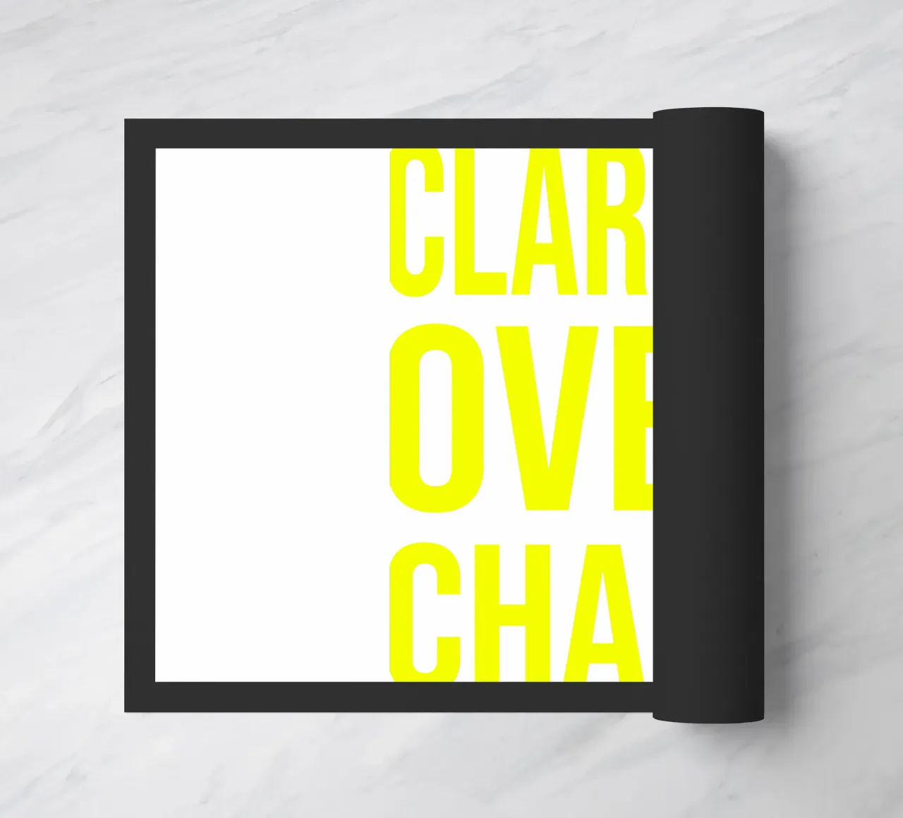 OVER series - bold letters, brave values (5 colors) zerbino da FRICKE DESIGN