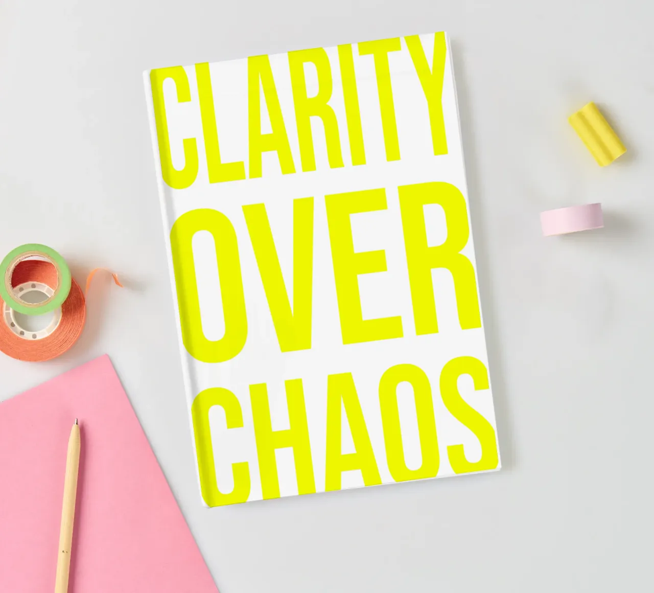OVER series - bold letters, brave values (5 colors) diario da FRICKE DESIGN