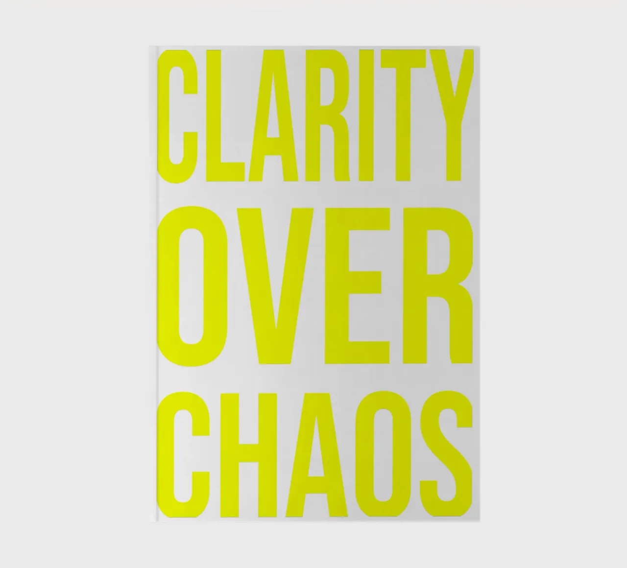 OVER series - bold letters, brave values (5 colors) diario da FRICKE DESIGN