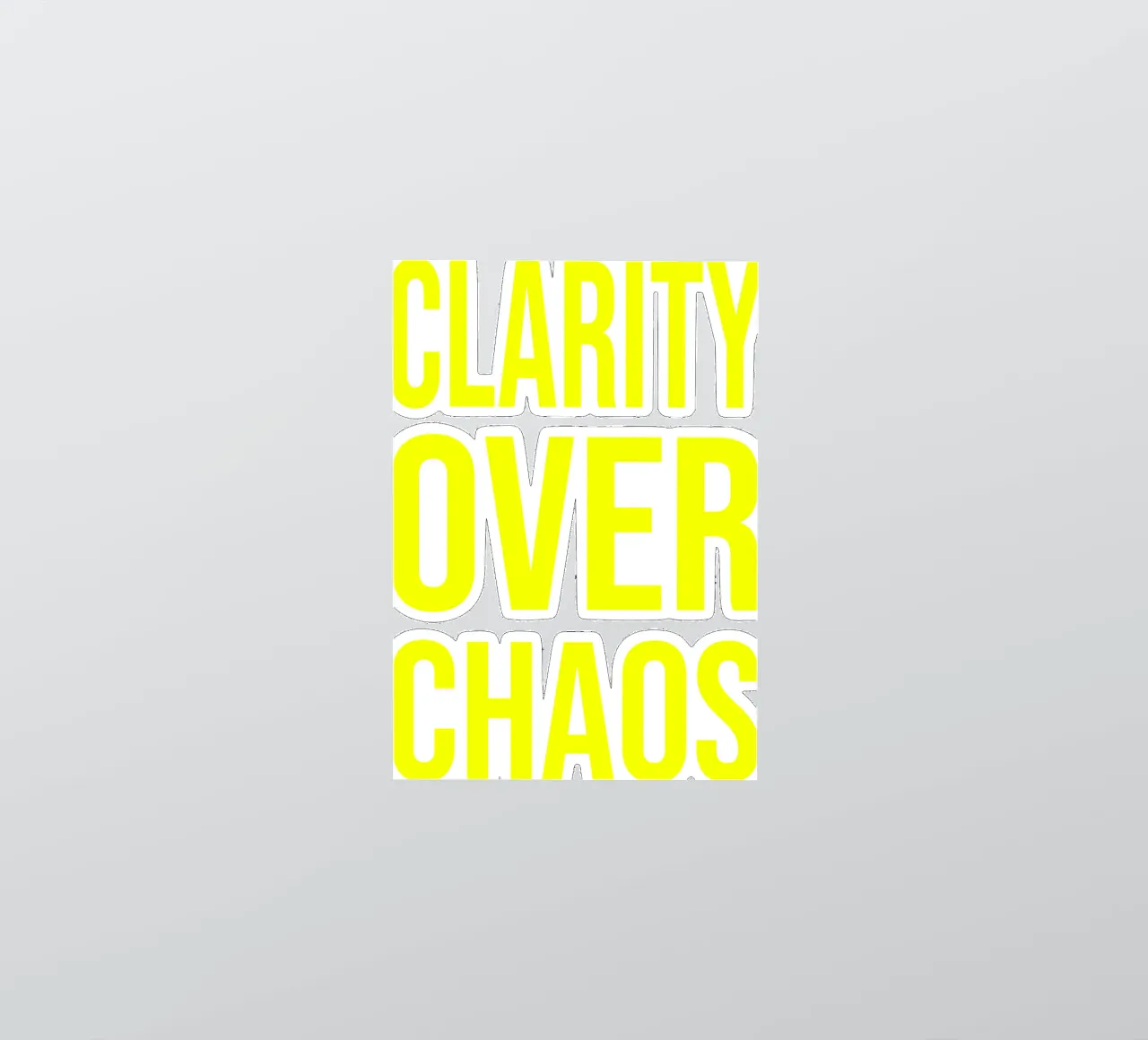 OVER series - bold letters, brave values (5 colors) adesivo da FRICKE DESIGN