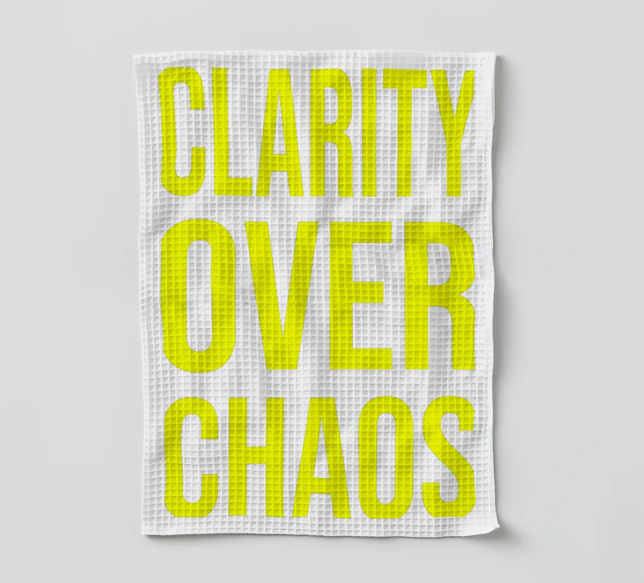 OVER series - bold letters, brave values (5 colors) canovaccio da cucina da FRICKE DESIGN