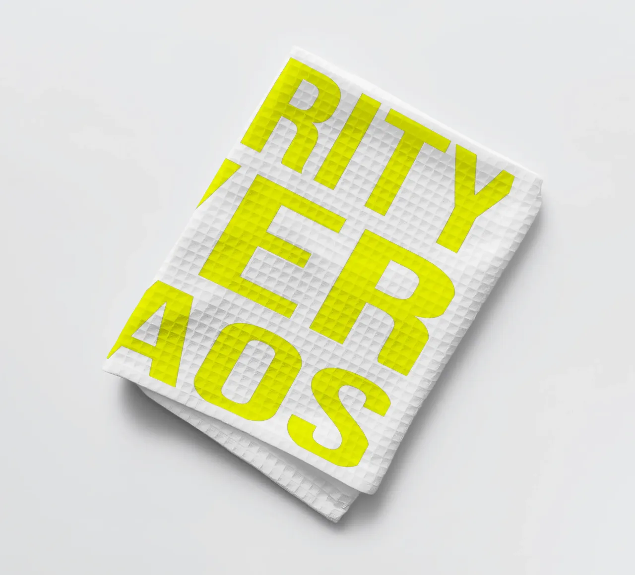 OVER series - bold letters, brave values (5 colors) canovaccio da cucina da FRICKE DESIGN