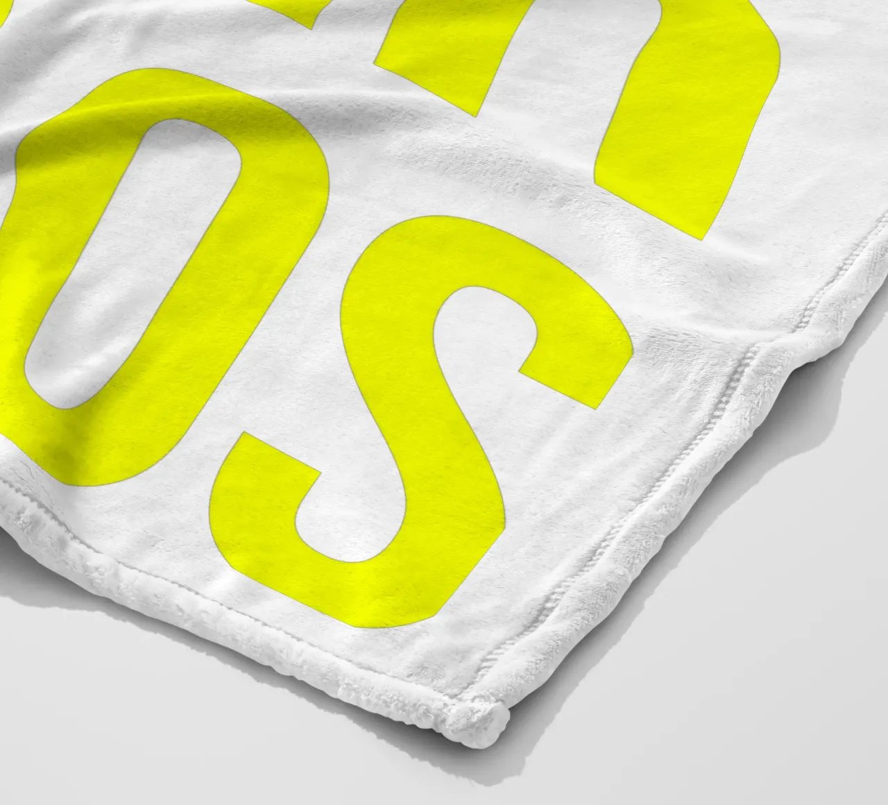 OVER series - bold letters, brave values (5 colors) coperta in pile da FRICKE DESIGN