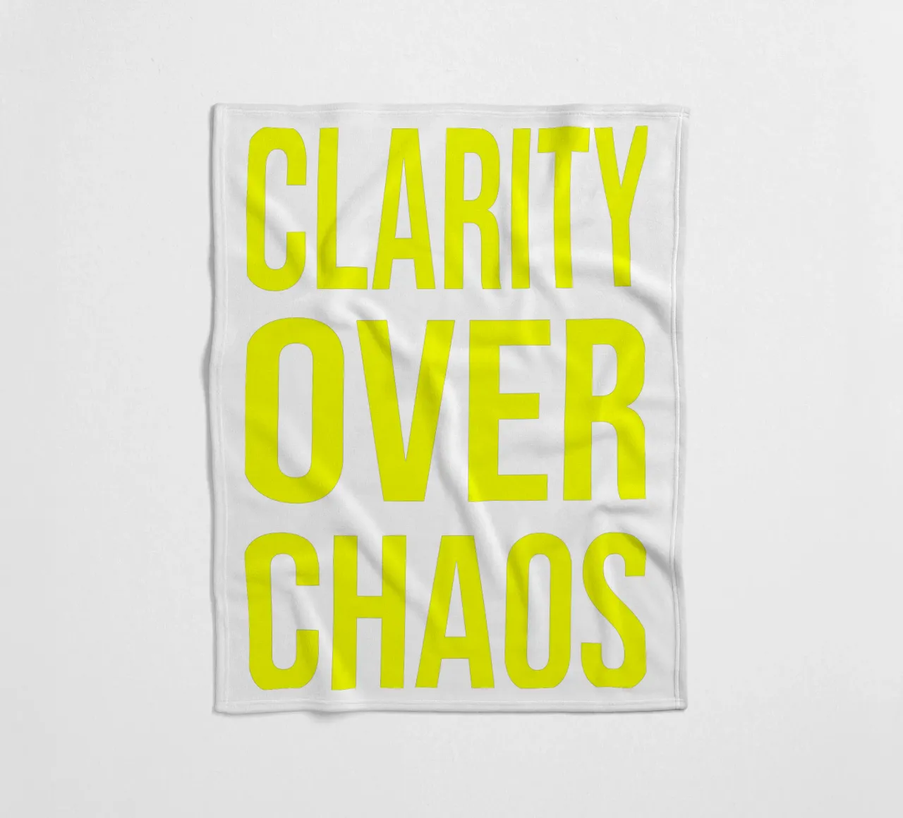 OVER series - bold letters, brave values (5 colors) coperta in pile da FRICKE DESIGN