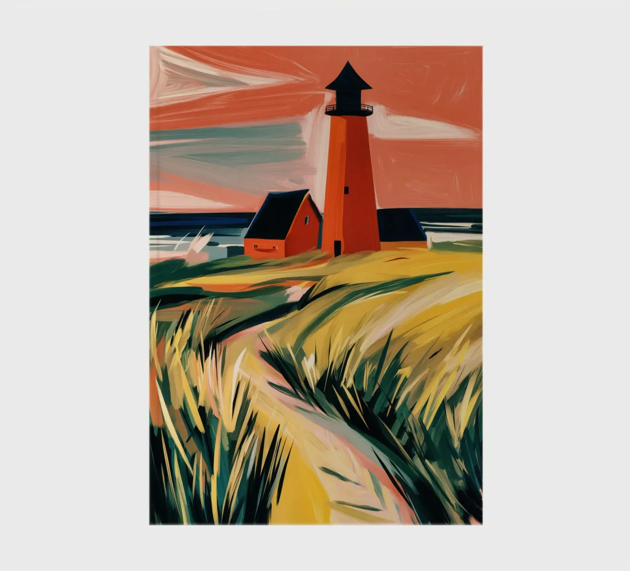 The Red Lighthouse | Landscape in Denmark notebook by Autofocus