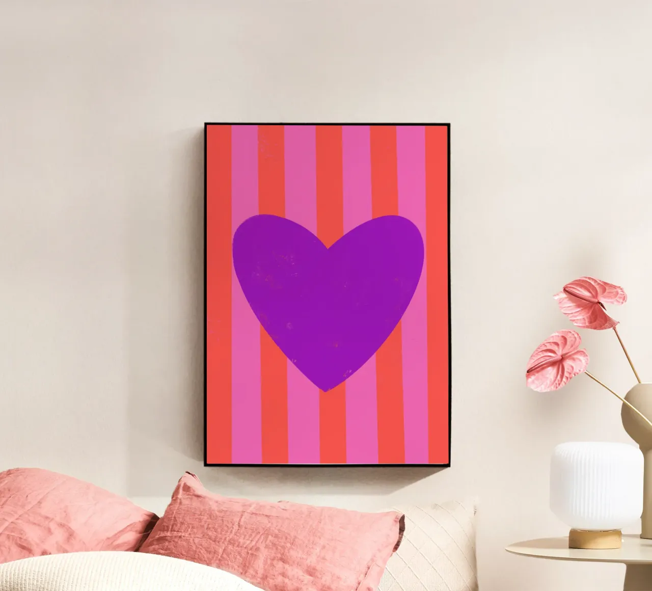 Cuore viola plexiglass da Art House