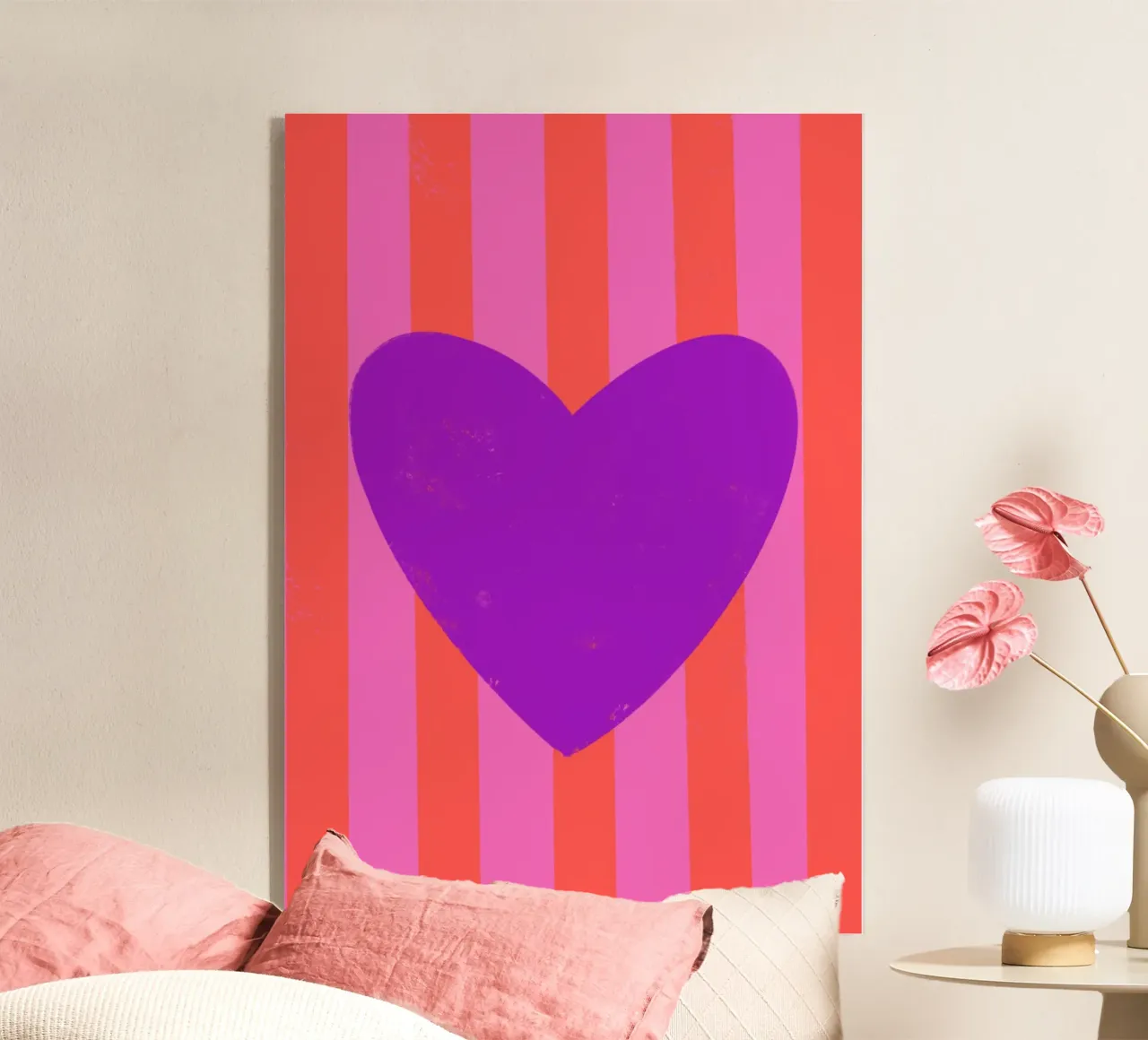 Cuore viola plexiglass da Art House