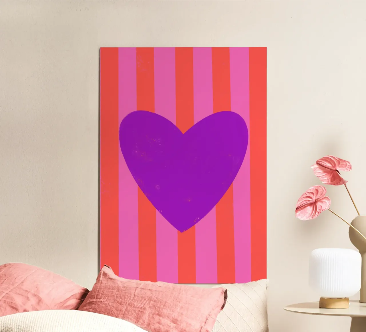 Cuore viola pannello forex da Art House