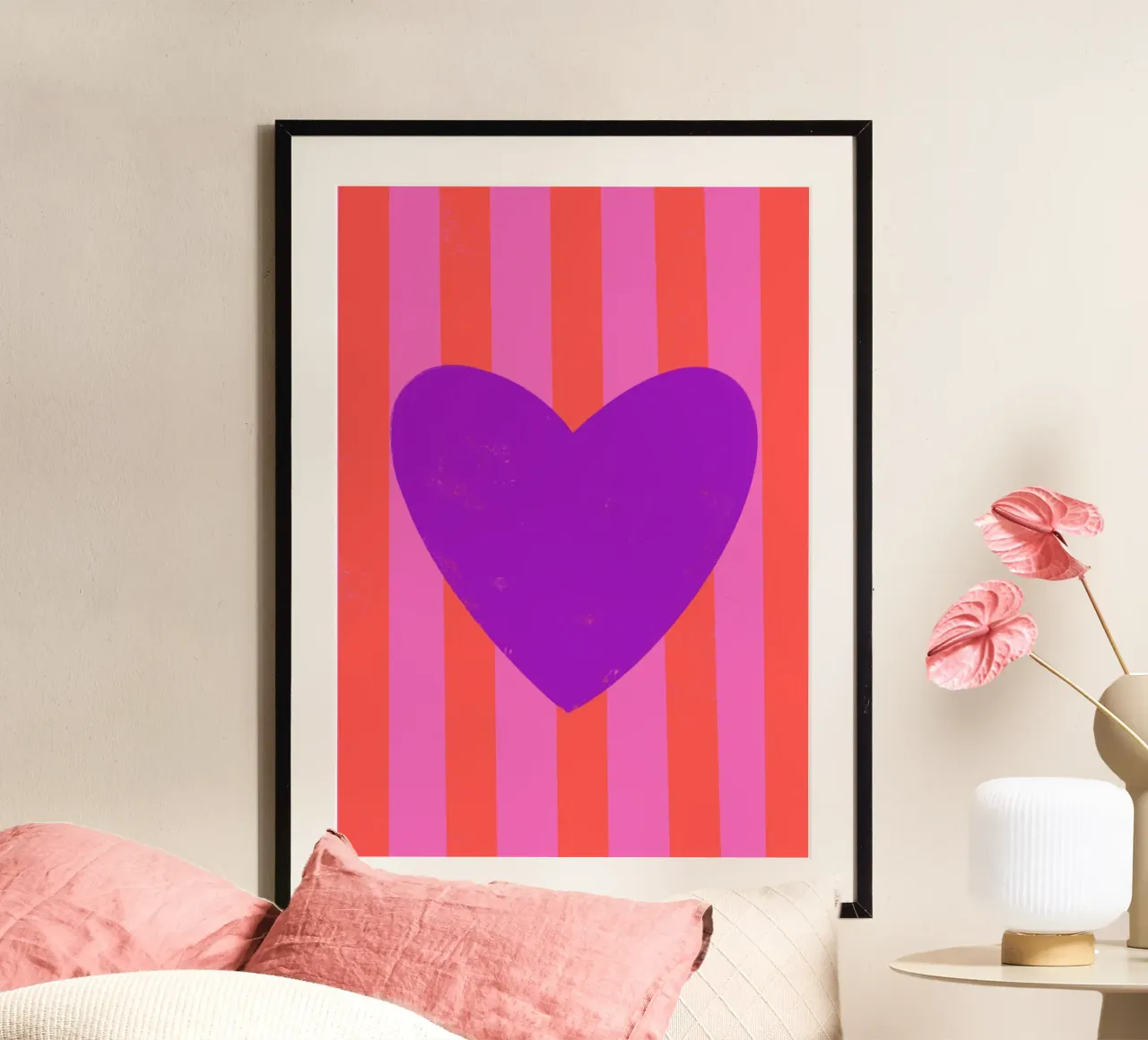 Cuore viola poster da Art House